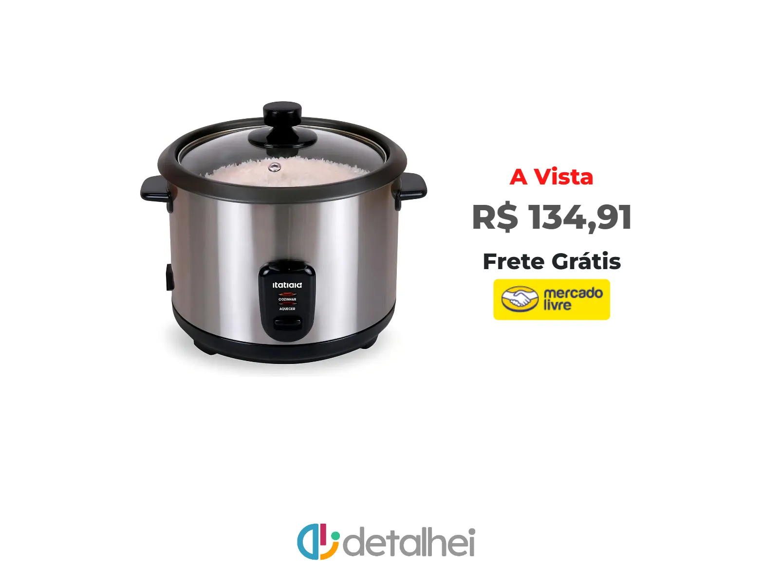Foto do produto ❗Panela De Arroz Elétrica 8 Xícaras Midi - Itatiaia<br/>#Mercado Livre: <a href="https://harpy.me/QpsIhqzh0rHd" target="_blank" rel="nofollow">https://harpy.me/QpsIhqzh0rHd</a>