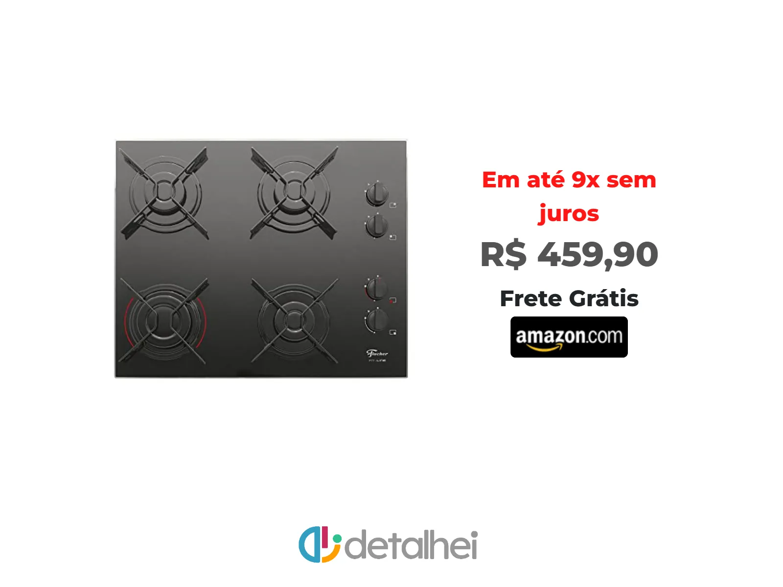 Foto do produto ❗FISCHER COOKTOP À GÁS 4 BOCAS FIT LINE MESA VIDRO PRETO BIVOLT - 26342-57175<br/>#Amazon: <a href="https://harpy.me/VSVXdeBv5Lgd" target="_blank" rel="nofollow">https://harpy.me/VSVXdeBv5Lgd</a>
