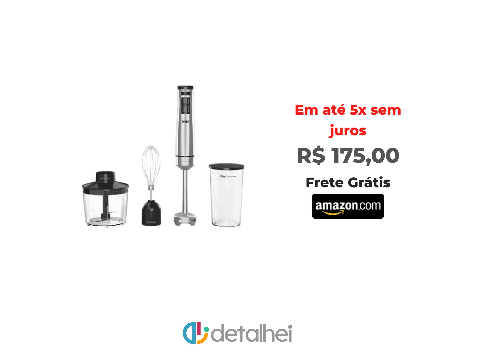 Foto do produto ❗WAP Mixer Elétrico 3 em 1 com Processador, Miniprocessador e Batedor de Clara em Inox Prosdócimo WM1 1000W 220V<br/>#Amazon: <a href="https://harpy.me/qml8Pb5Z4bjm" target="_blank" rel="nofollow">https://harpy.me/qml8Pb5Z4bjm</a>