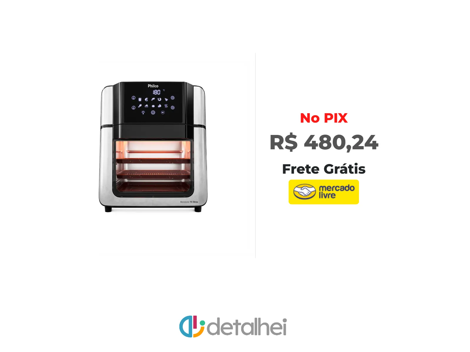 Foto do produto ❗Fritadeira Sem Óleo Air Fryer Oven Paf15a 15l Philco Preto<br/>#Mercado Livre: <a href="https://harpy.me/j1MXRDhre40V" target="_blank" rel="nofollow">https://harpy.me/j1MXRDhre40V</a>