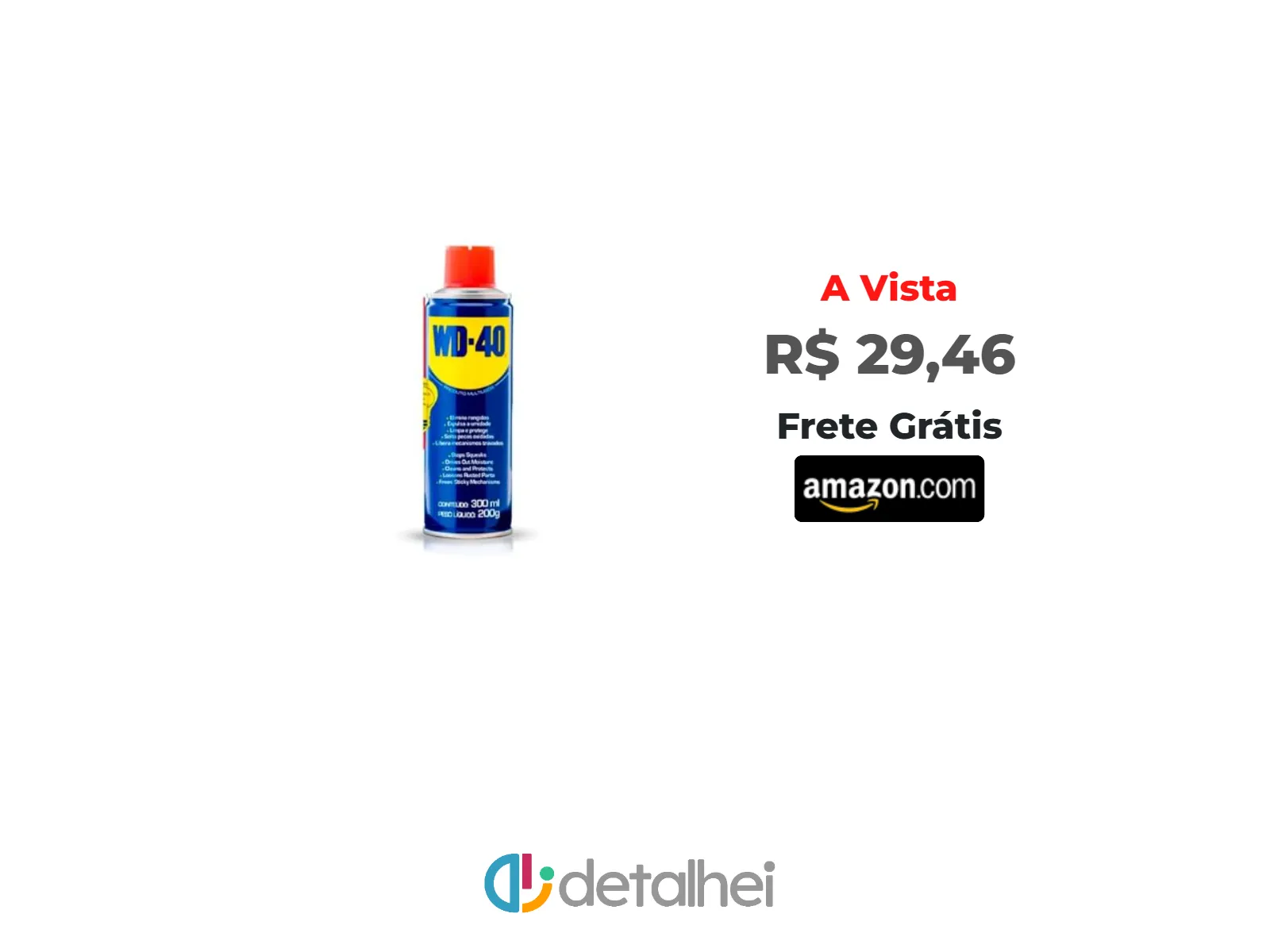 Foto do produto ❗WD-40 Produto Multiusos - Embalagem Aerossol 300ml<br/>#Amazon: <a href="https://harpy.me/PjsVjKLCvE5L" target="_blank" rel="nofollow">https://harpy.me/PjsVjKLCvE5L</a>
