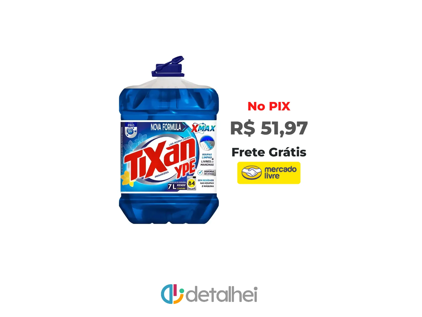 Foto do produto ❗Lava Roupas Líquido Tixan Ypê Primavera 7 Litros<br/>#Mercado Livre: <a href="https://harpy.me/ov_Vzxq8IBEw" target="_blank" rel="nofollow">https://harpy.me/ov_Vzxq8IBEw</a>