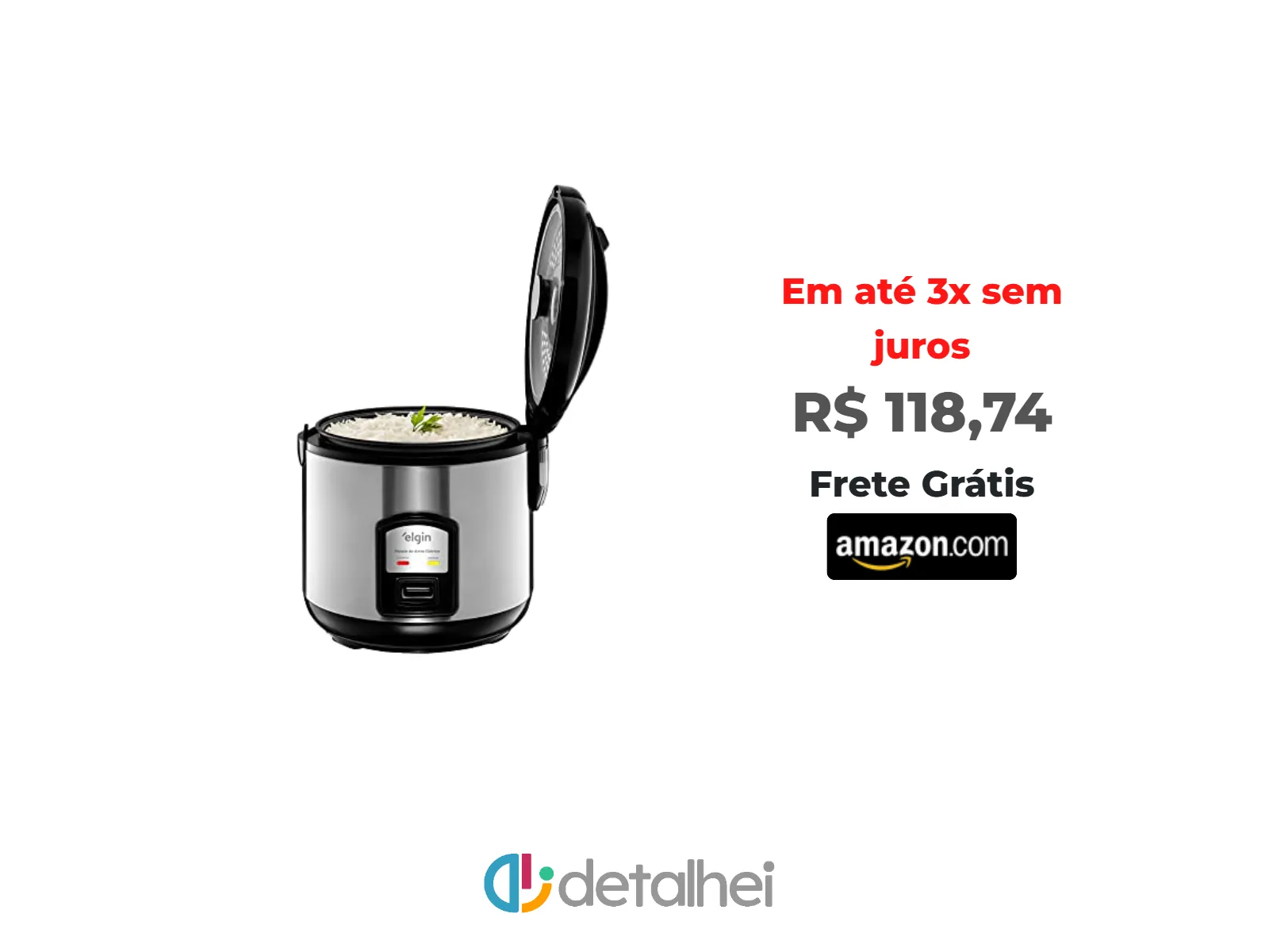 Foto do produto ❗Panela de Arroz Elétrica Elgin Capacidade 5 Xícaras 1 Litro 400W 110V<br/>#Amazon: <a href="https://harpy.me/lykejmxBz39u" target="_blank" rel="nofollow">https://harpy.me/lykejmxBz39u</a>