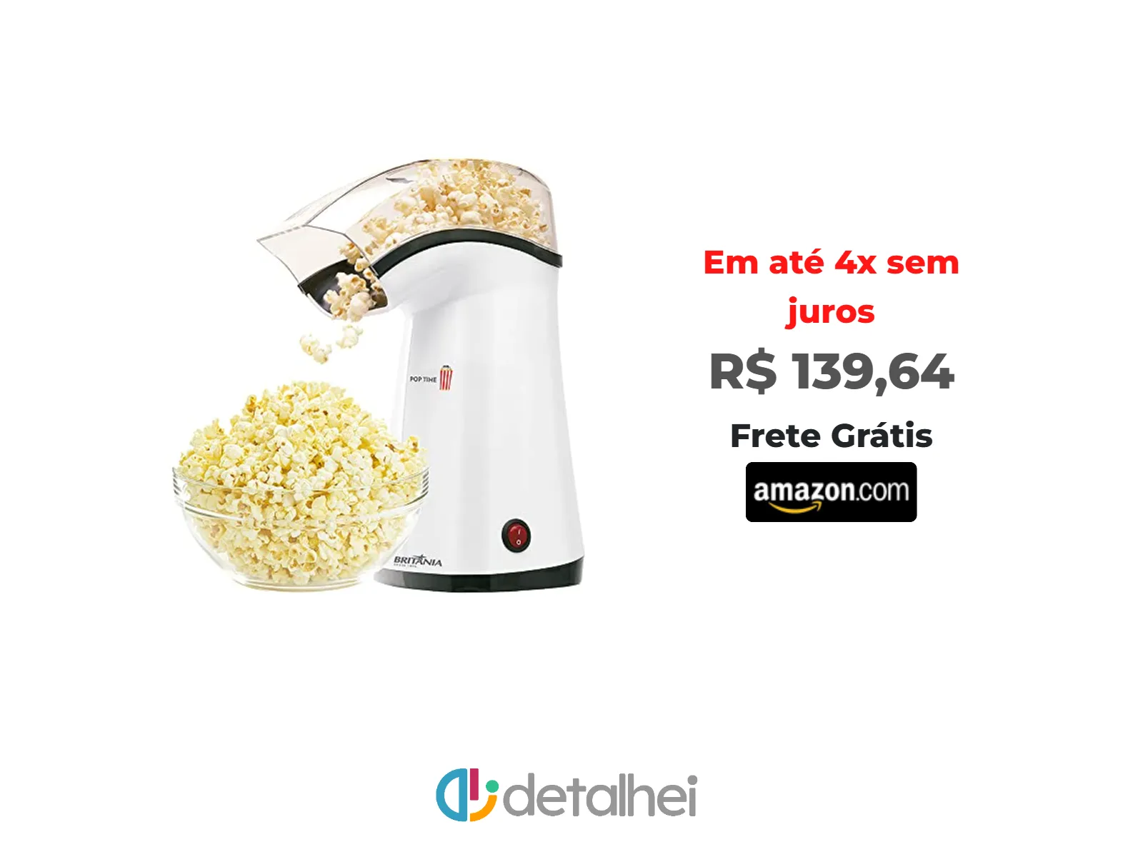 Foto do produto ❗Pipoqueira, Pop Time, Branco, 127V, Britânia<br/>#Amazon: <a href="https://harpy.me/OoOVNXTXEmD8" target="_blank" rel="nofollow">https://harpy.me/OoOVNXTXEmD8</a>