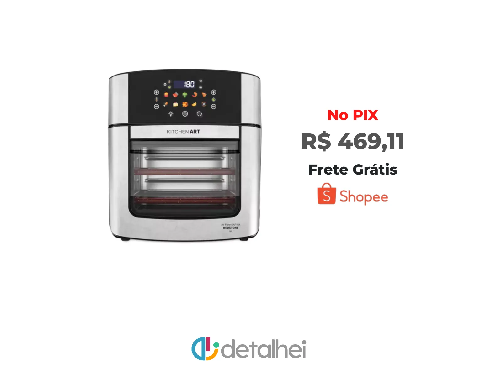 Foto do produto ❗Air Fryer Kitchen Art 16L 4 em 1 com Espeto Rotisserie KAF16A<br/>#Shopee: <a href="https://harpy.me/dZmAUNWOnvmD" target="_blank" rel="nofollow">https://harpy.me/dZmAUNWOnvmD</a>