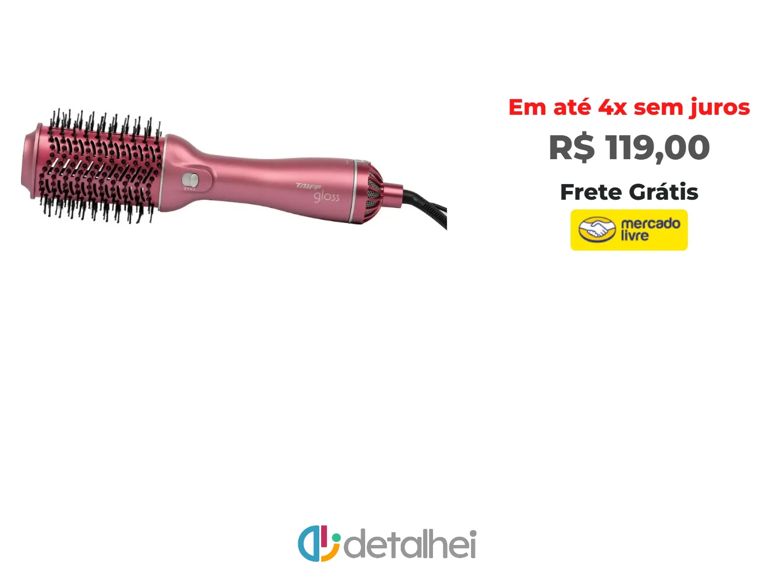 Foto do produto ❗Taiff Escova Secadora Gloss Bivolt Rose<br/>#Mercado Livre: <a href="https://harpy.me/dBqcFuHQNJxE" target="_blank" rel="nofollow">https://harpy.me/dBqcFuHQNJxE</a>