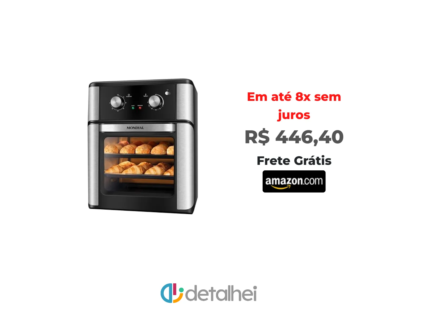 Foto do produto ❗MONDIAL Fritadeira Air Fryer Forno Oven Analógica 12L, Preto, 2000W, 110V - AFON-12L-AB<br/>#Amazon: <a href="https://harpy.me/JU5WLqu_OZCP" target="_blank" rel="nofollow">https://harpy.me/JU5WLqu_OZCP</a>
