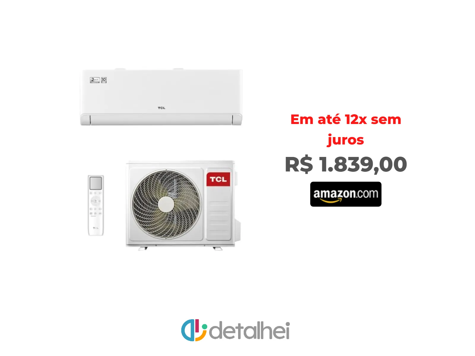 Foto do produto ❗Ar Condicionado Split Hi Wall TCL T-Pro 2.0 Inverter 12.000 Btus Frio 220v R-32<br/>#Amazon: <a href="https://harpy.me/WSfXle-j9ZE-" target="_blank" rel="nofollow">https://harpy.me/WSfXle-j9ZE-</a>