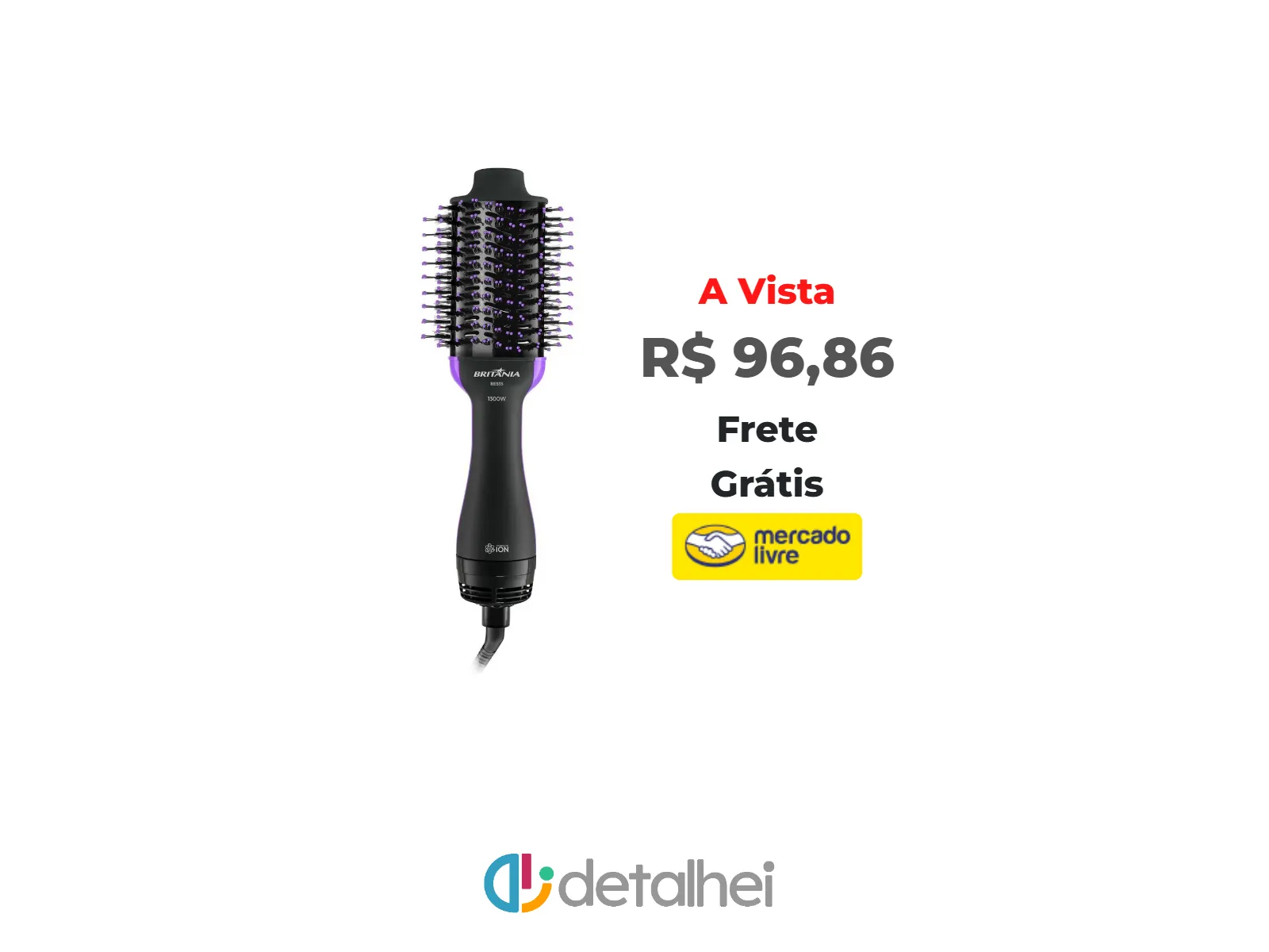 Foto do produto ❗Escova Secadora Britânia 4 em 1 Nanocerâmica 1300W BES35 Bivolt<br/>#Mercado Livre: <a href="https://harpy.me/iOV6qX137U0_" target="_blank" rel="nofollow">https://harpy.me/iOV6qX137U0_</a>