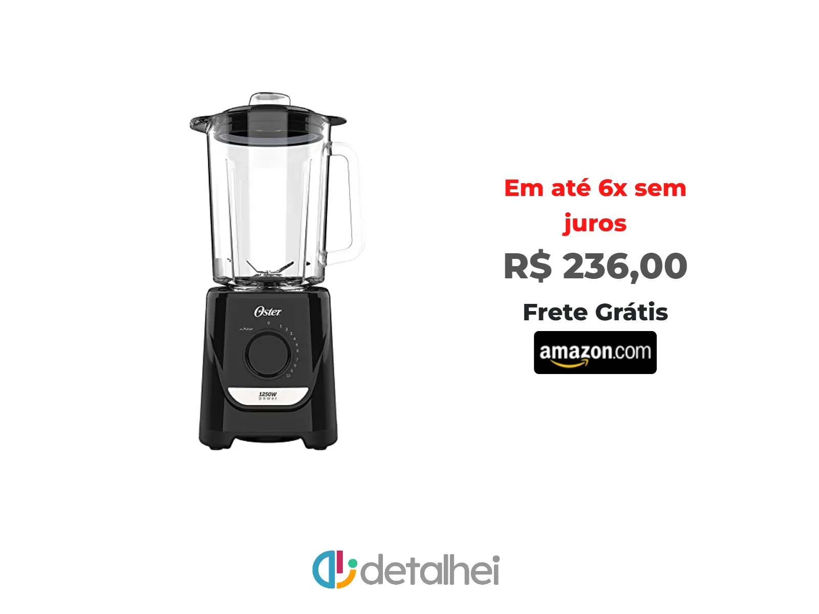 Foto do produto ❗Liquidificador Power Oster Preto 2,2l 220V - OLIQ520, OLIQ520-220V<br/>#Amazon: <a href="https://harpy.me/Cz3pKLVZFoy1" target="_blank" rel="nofollow">https://harpy.me/Cz3pKLVZFoy1</a>