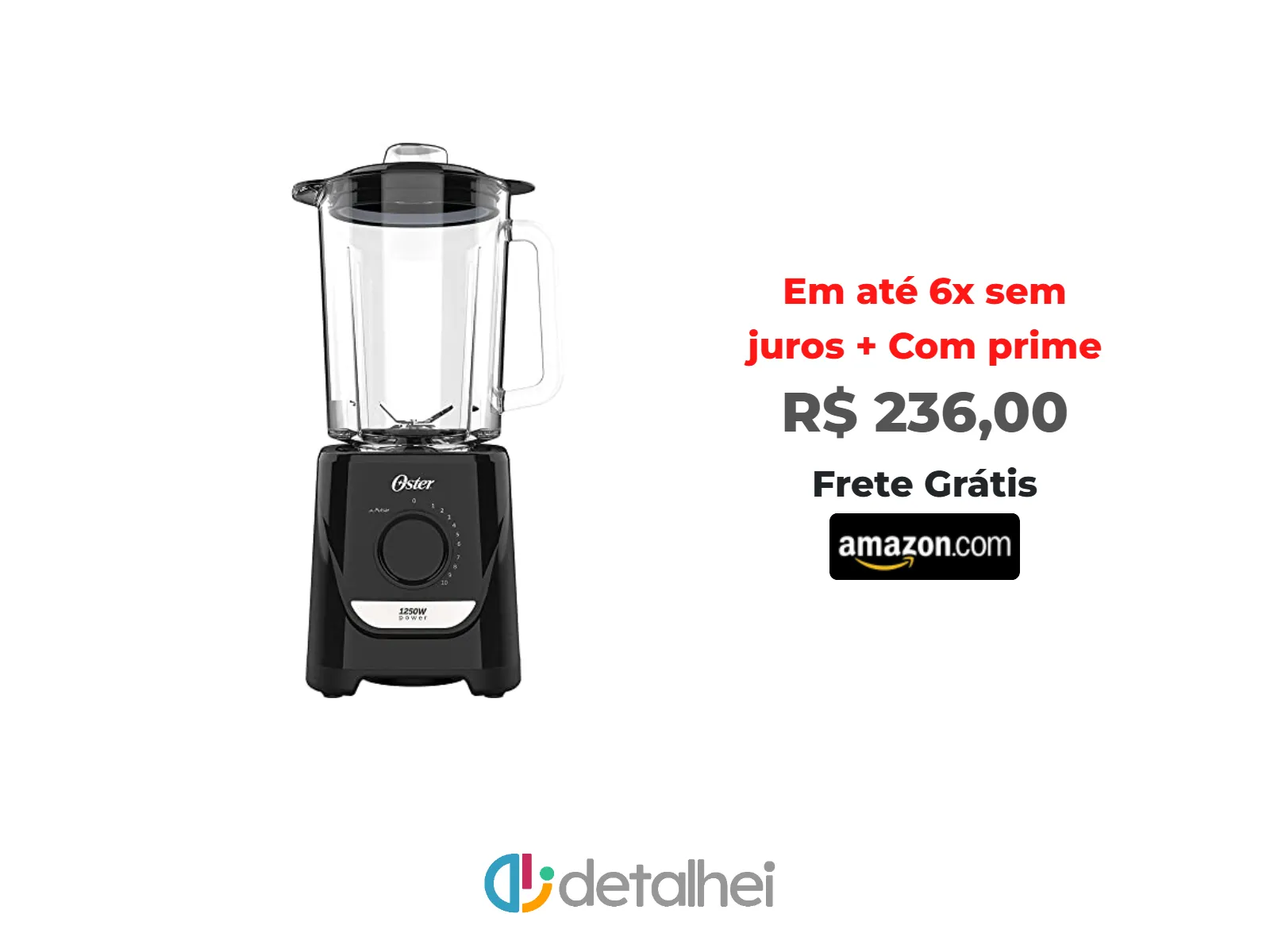 Foto do produto ❗Liquidificador Power Oster Preto 2,2l 220V - OLIQ520, OLIQ520-220V<br/>#Amazon: <a href="https://harpy.me/hOFj_irMbnM4" target="_blank" rel="nofollow">https://harpy.me/hOFj_irMbnM4</a>