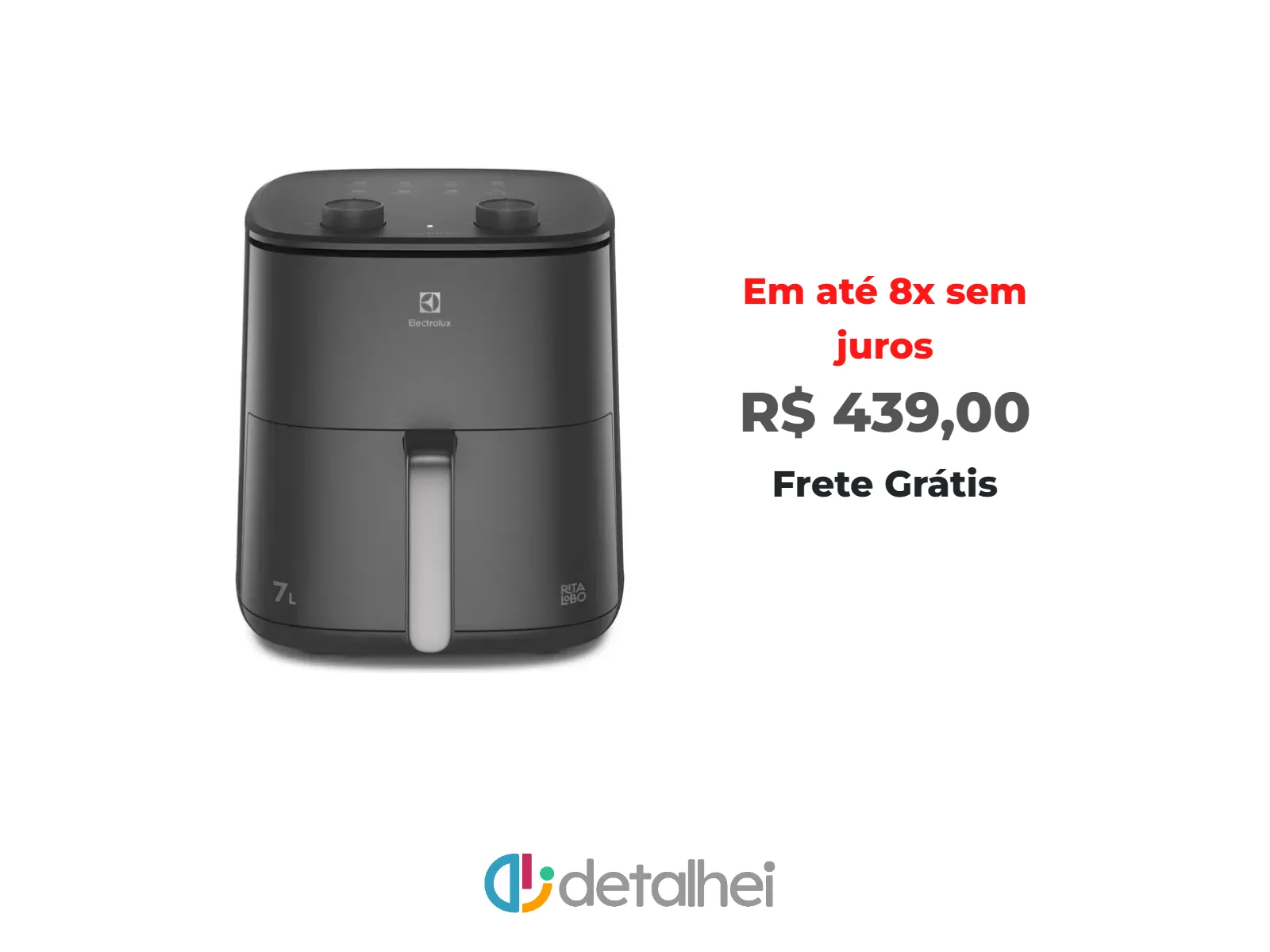 Foto do produto ❗Air Fryer Forno Electrolux 7L  EAF71 - 127V<br/>#Mercado Livre: <a href="https://harpy.me/Sk8pQAHwclPf" target="_blank" rel="nofollow">https://harpy.me/Sk8pQAHwclPf</a>