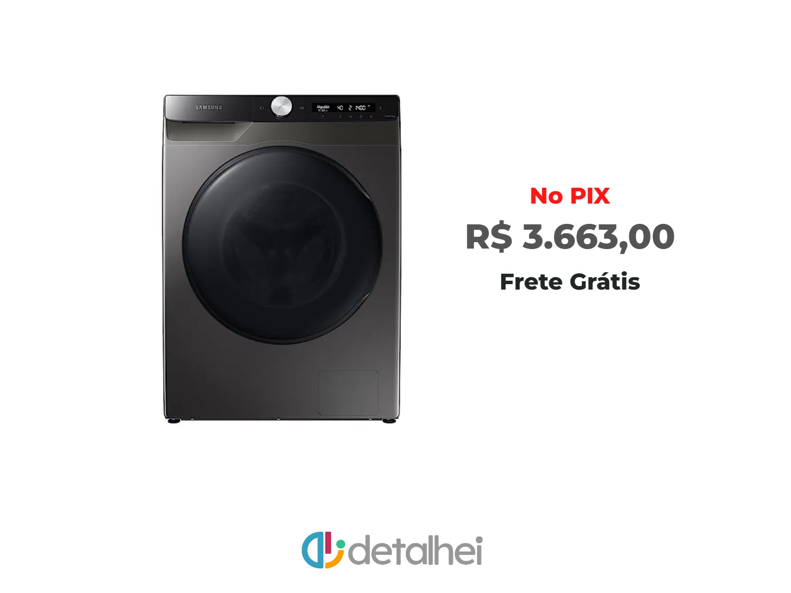 Foto do produto ❗Lava &amp; Seca 11 Kg Samsung SmartThings Inox Look com 12 Programas de Lavagem - 110V<br/>#Amazon: <a href="https://harpy.me/DZbnAR63aQPn" target="_blank" rel="nofollow">https://harpy.me/DZbnAR63aQPn</a>