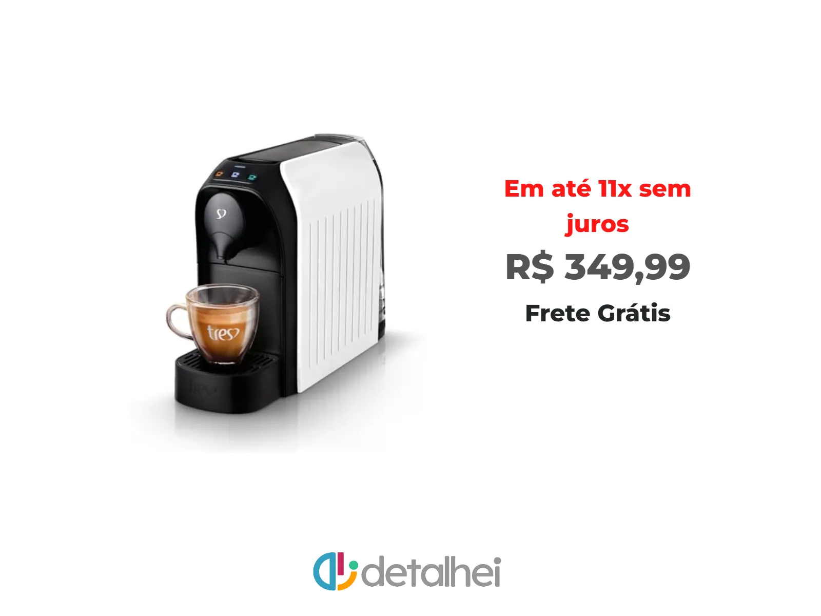 Foto do produto ❗3 Corações TRES Cafeteira Espresso e Multibebida Passione Branca - 220V<br/>#Amazon: <a href="https://harpy.me/D1szNpVJxG5f" target="_blank" rel="nofollow">https://harpy.me/D1szNpVJxG5f</a>
