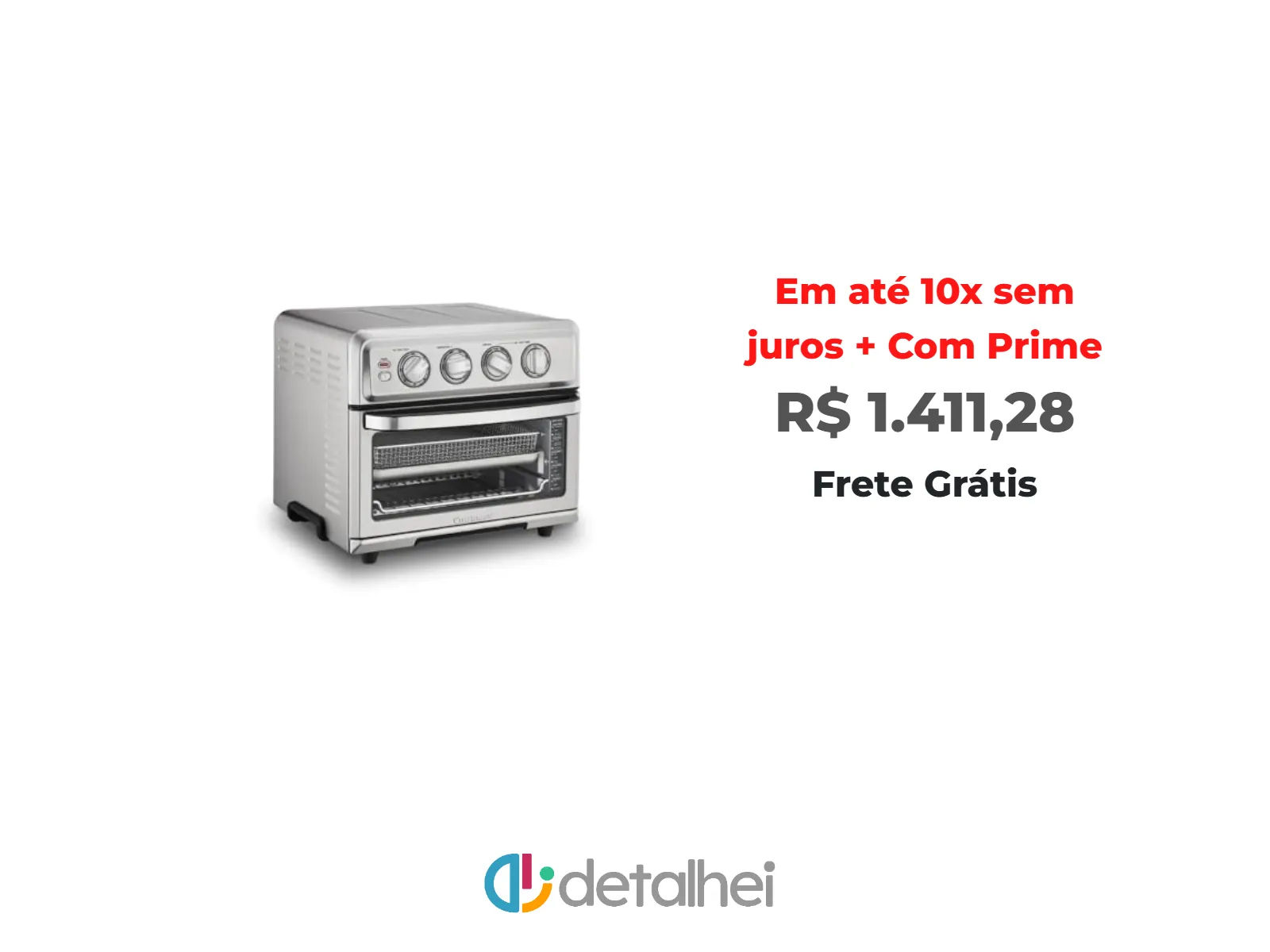 Foto do produto ❗Ovenfryer Cuisinart (Forno com Air Fryer) 8 em 1 com Grill em Aço Inox 127V - TOA-70BR<br/>#Amazon: <a href="https://harpy.me/qk742ICiEhk5" target="_blank" rel="nofollow">https://harpy.me/qk742ICiEhk5</a>