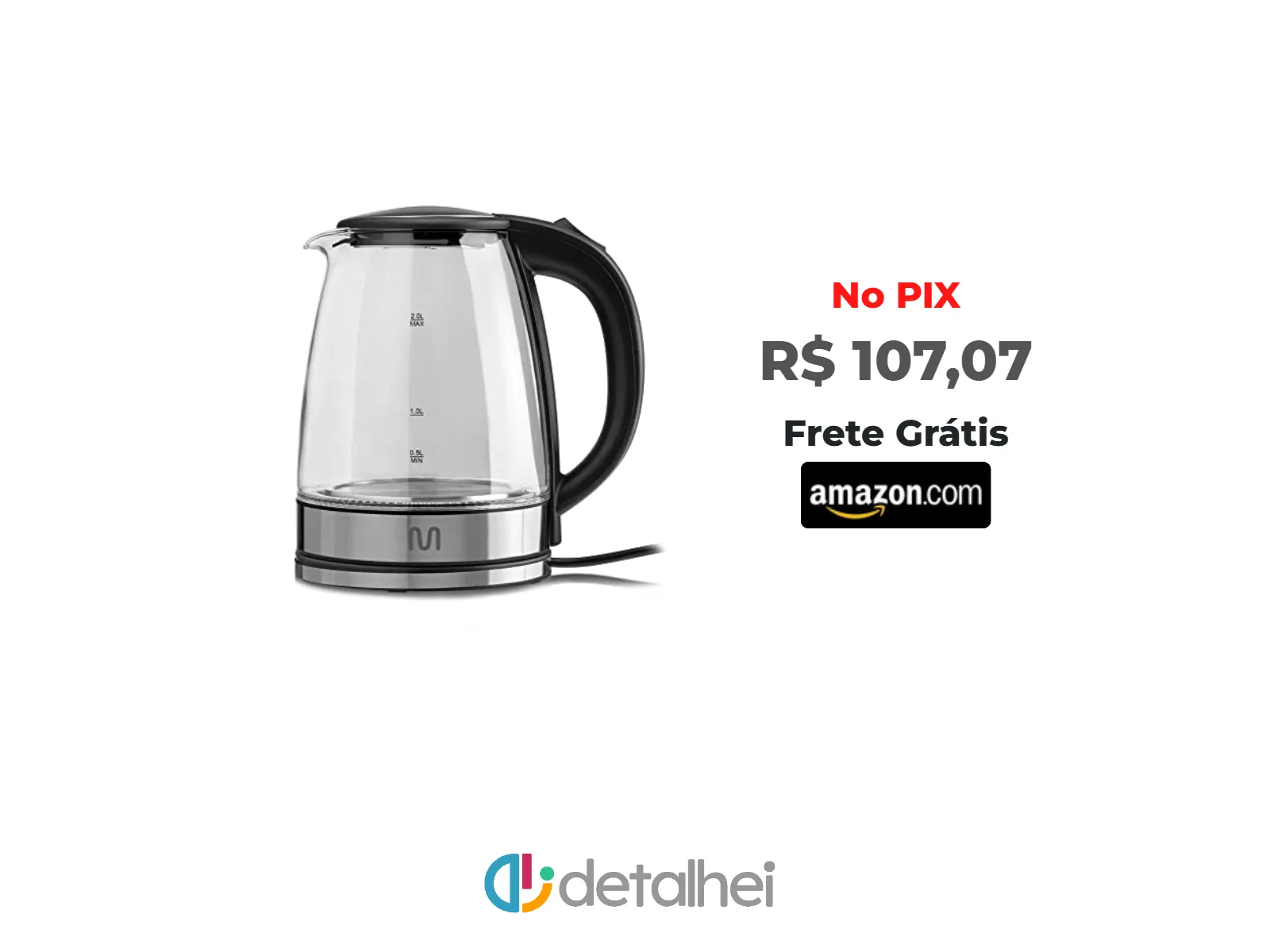Foto do produto ❗Chaleira Elétrica 1.8 Litros com Jarra de Vidro 220v-1500w Multi - BE040<br/>#Amazon: <a href="https://harpy.me/3Ia-dapps7Qx" target="_blank" rel="nofollow">https://harpy.me/3Ia-dapps7Qx</a>
