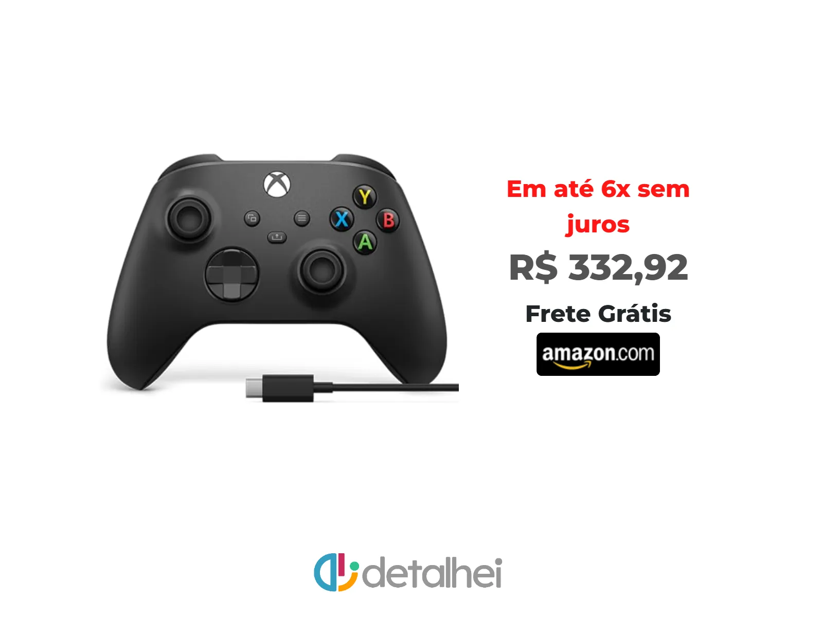 Foto do produto ❗Microsoft Xbox Wireless Controller + USB-C Cable - Xbox<br/>#Amazon: <a href="https://harpy.me/0c0nu0FHEJbU" target="_blank" rel="nofollow">https://harpy.me/0c0nu0FHEJbU</a>