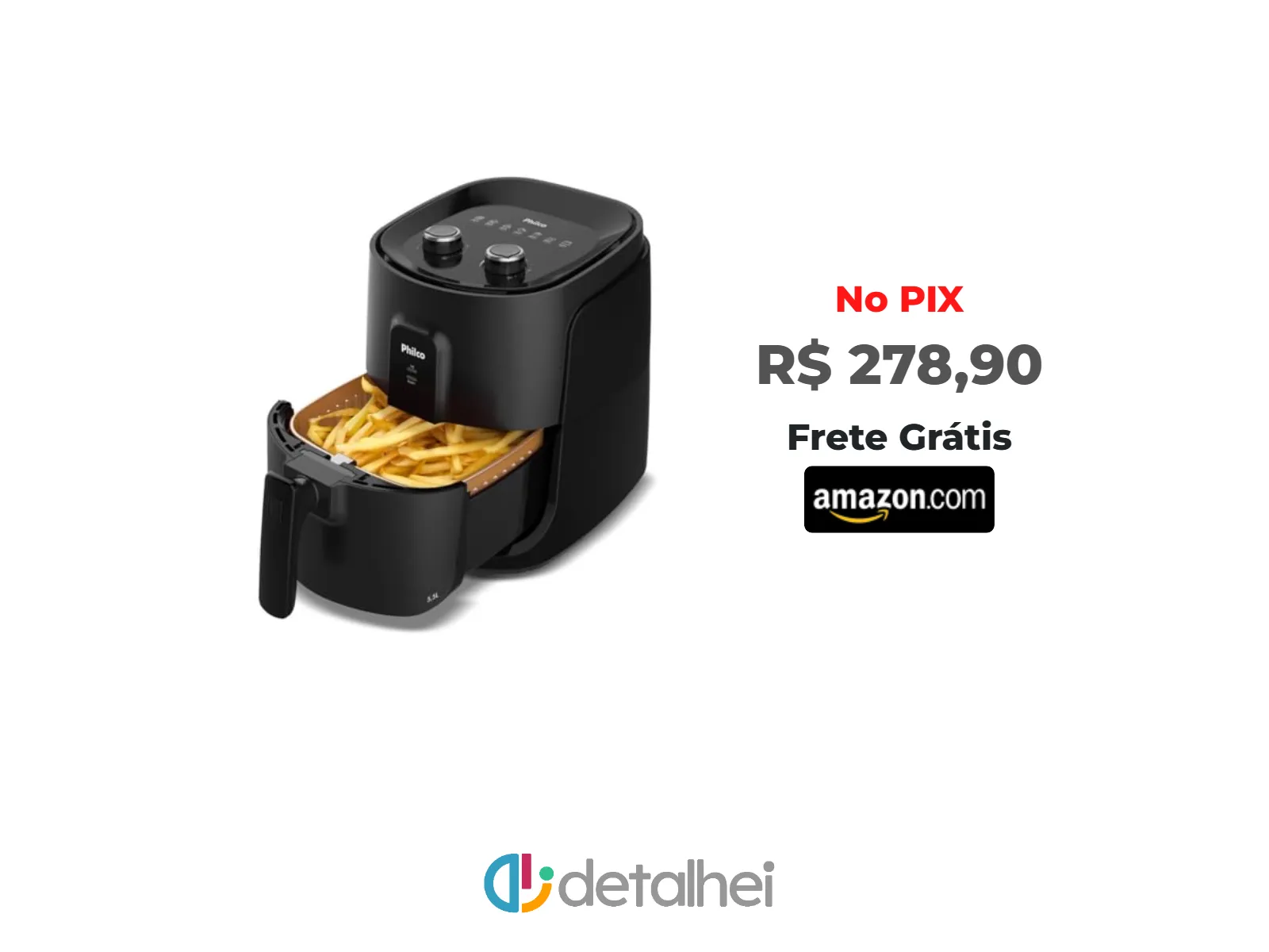 Foto do produto ❗Fritadeira Air Fryer Philco 5,5L 1500W PAF55A Cesto Quadrado Preto 220V<br/>#Amazon: <a href="https://harpy.me/Hjq6jiLka0Hl" target="_blank" rel="nofollow">https://harpy.me/Hjq6jiLka0Hl</a>