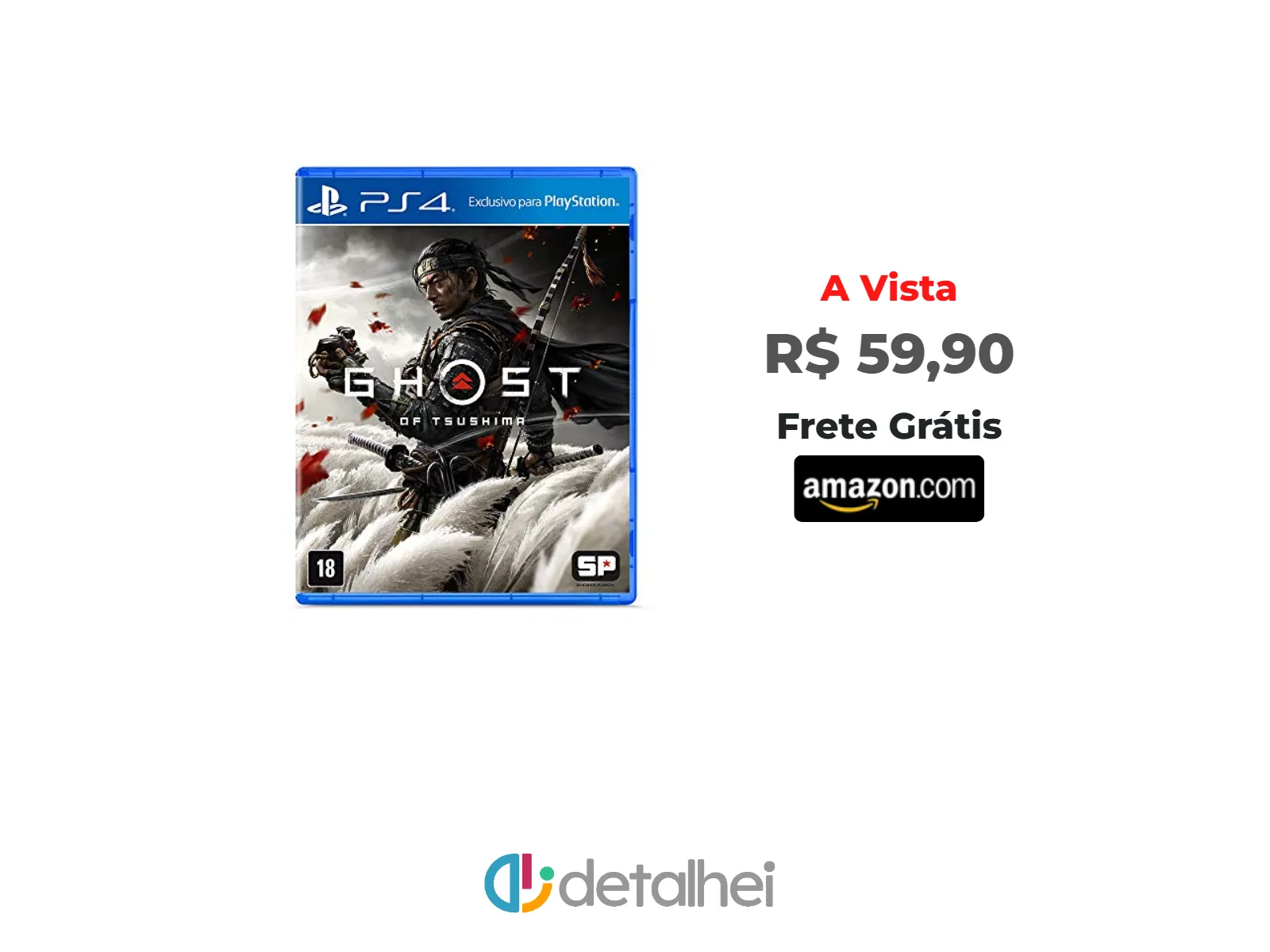 Foto do produto ❗Ghost Of Tsushima Edição Padrão - PlayStation 4<br/>#Amazon: <a href="https://harpy.me/qDuzrSFKT16N" target="_blank" rel="nofollow">https://harpy.me/qDuzrSFKT16N</a>