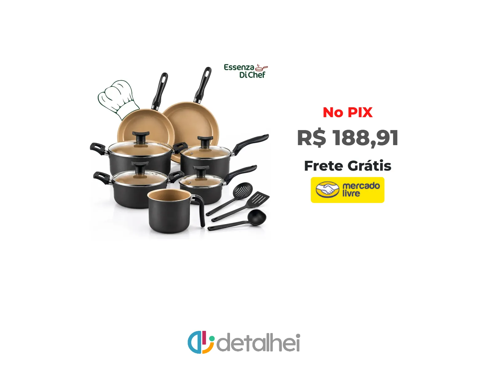Foto do produto ❗Conjunto Panelas Antiaderente 10 Peças Teflon Preta com bege<br/>#Mercado Livre: <a href="https://harpy.me/Amt1WSFtJPt5" target="_blank" rel="nofollow">https://harpy.me/Amt1WSFtJPt5</a>