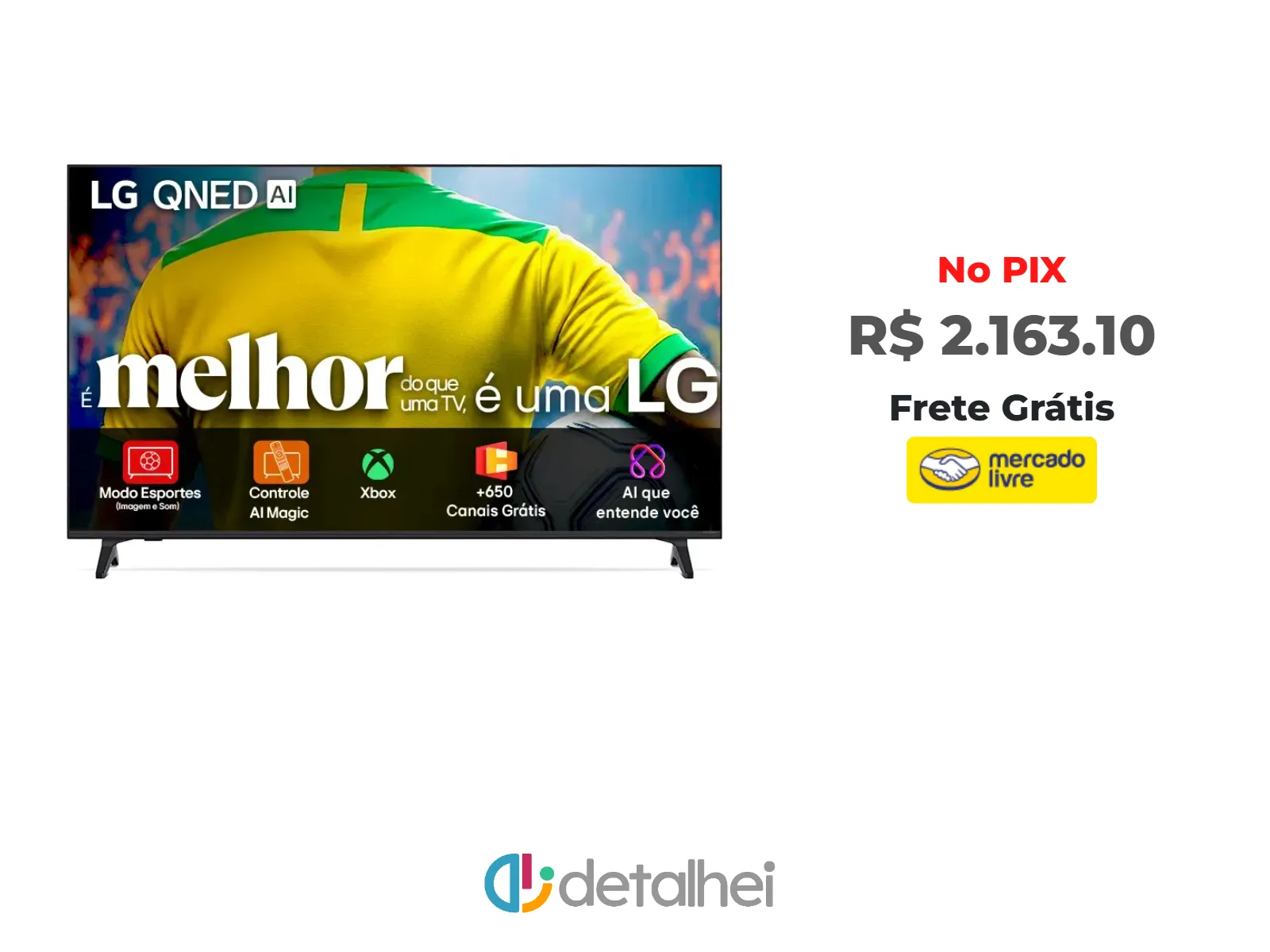 Foto do produto ❗Smart TV 4K 50" LG QNED73<br/>#Mercado Livre: <a href="https://harpy.me/3qTPzCGDOfqw" target="_blank" rel="nofollow">https://harpy.me/3qTPzCGDOfqw</a>