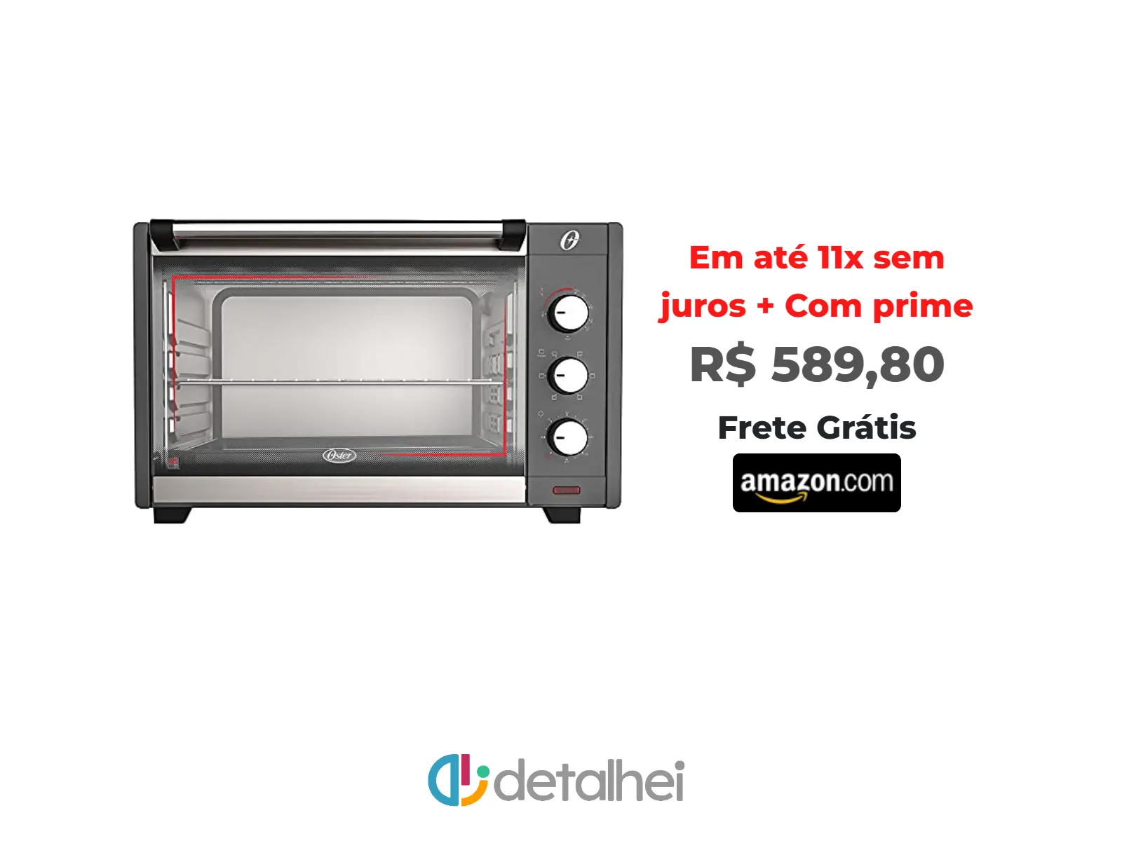 Foto do produto ❗Forno Elétrico Oster, 45L, 220V, Grafite, 2000W, OFOR455<br/>#Amazon: <a href="https://harpy.me/1dFF2l2P5Mo9" target="_blank" rel="nofollow">https://harpy.me/1dFF2l2P5Mo9</a>