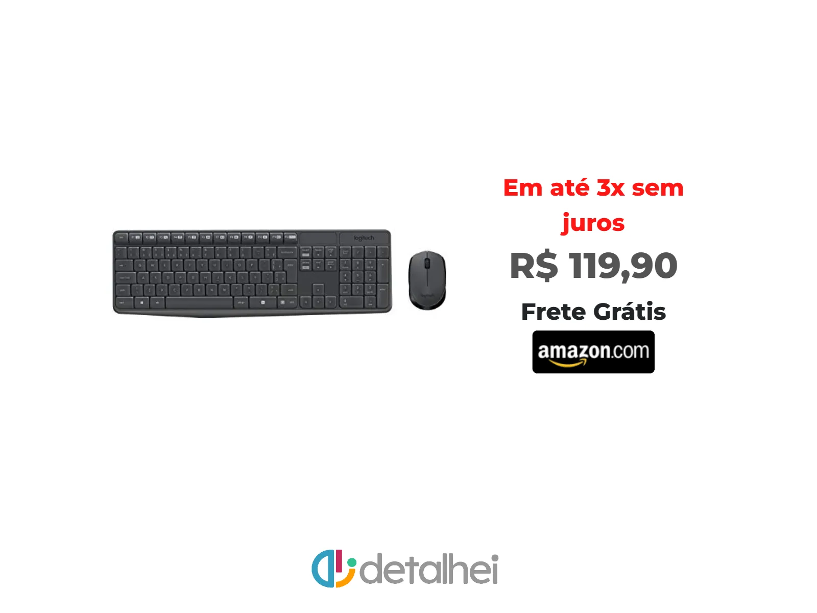 Foto do produto ❗Combo Teclado e Mouse sem fio Logitech MK235 com Conexão USB, Pilhas Inclusas e Layout ABNT2<br/>#Amazon: <a href="https://harpy.me/RhX956aecVjK" target="_blank" rel="nofollow">https://harpy.me/RhX956aecVjK</a>