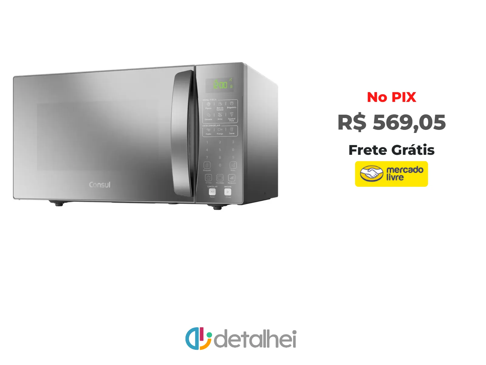 Foto do produto ❗Micro-ondas Com Menu Fácil 32 Litros Cms46ar Cinza Espelhado Consul<br/>#Mercado Livre: <a href="https://harpy.me/DiE4tzp-x2_j" target="_blank" rel="nofollow">https://harpy.me/DiE4tzp-x2_j</a>
