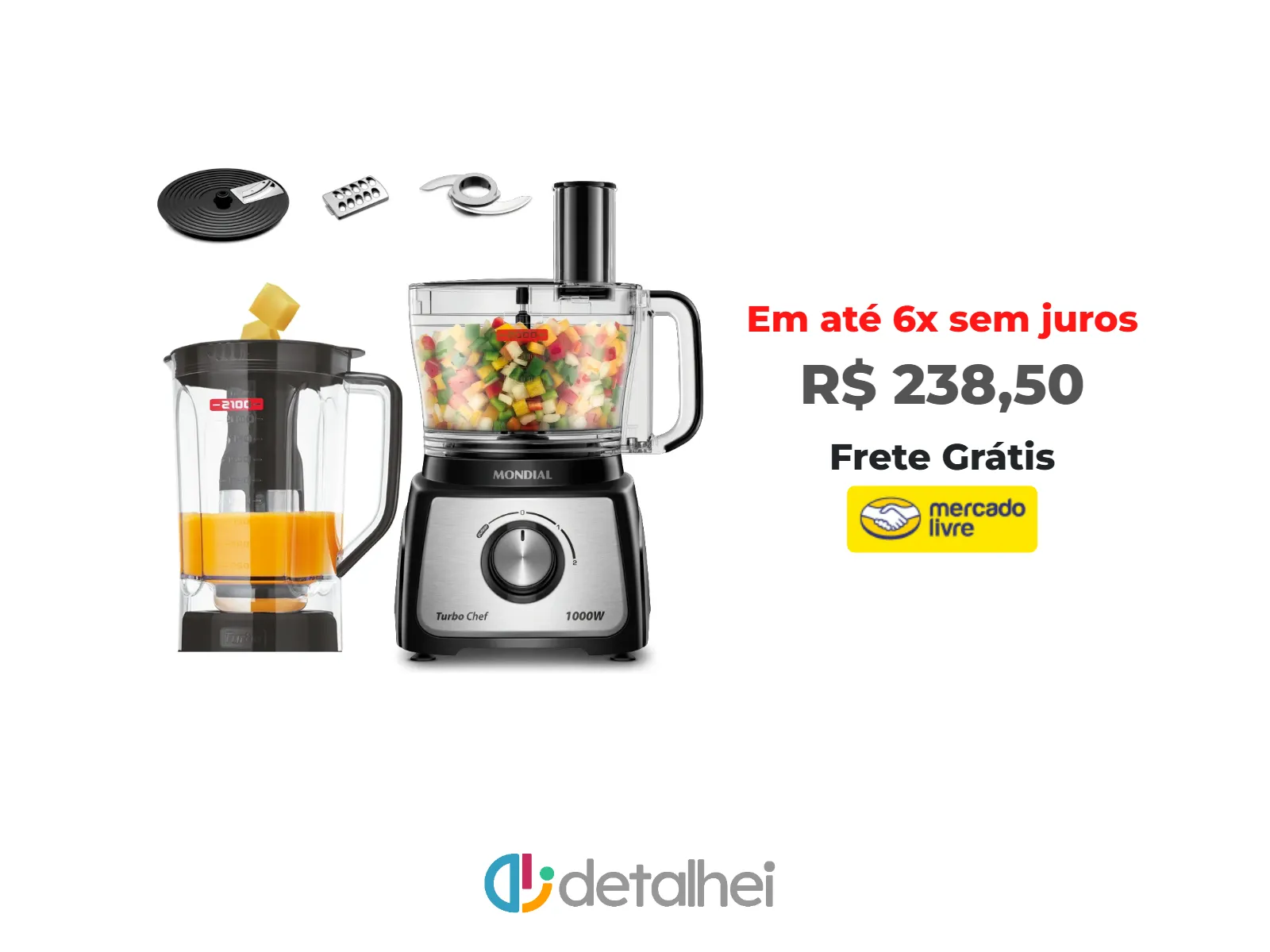 Foto do produto ❗Multiprocessador Turbo Chef 5 Em 1 Mondial 1000W MPN-01-B<br/>#Mercado Livre: <a href="https://harpy.me/V1J55ZSF3u69" target="_blank" rel="nofollow">https://harpy.me/V1J55ZSF3u69</a>