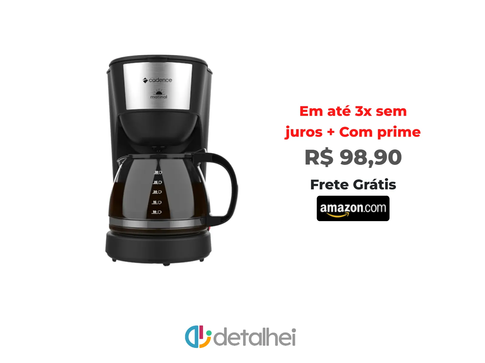 Foto do produto ❗Cafeteira Elétrica Cadence Matinal 1,25L - 127V<br/>#Amazon: <a href="https://harpy.me/pPB9VCECkUuX" target="_blank" rel="nofollow">https://harpy.me/pPB9VCECkUuX</a>