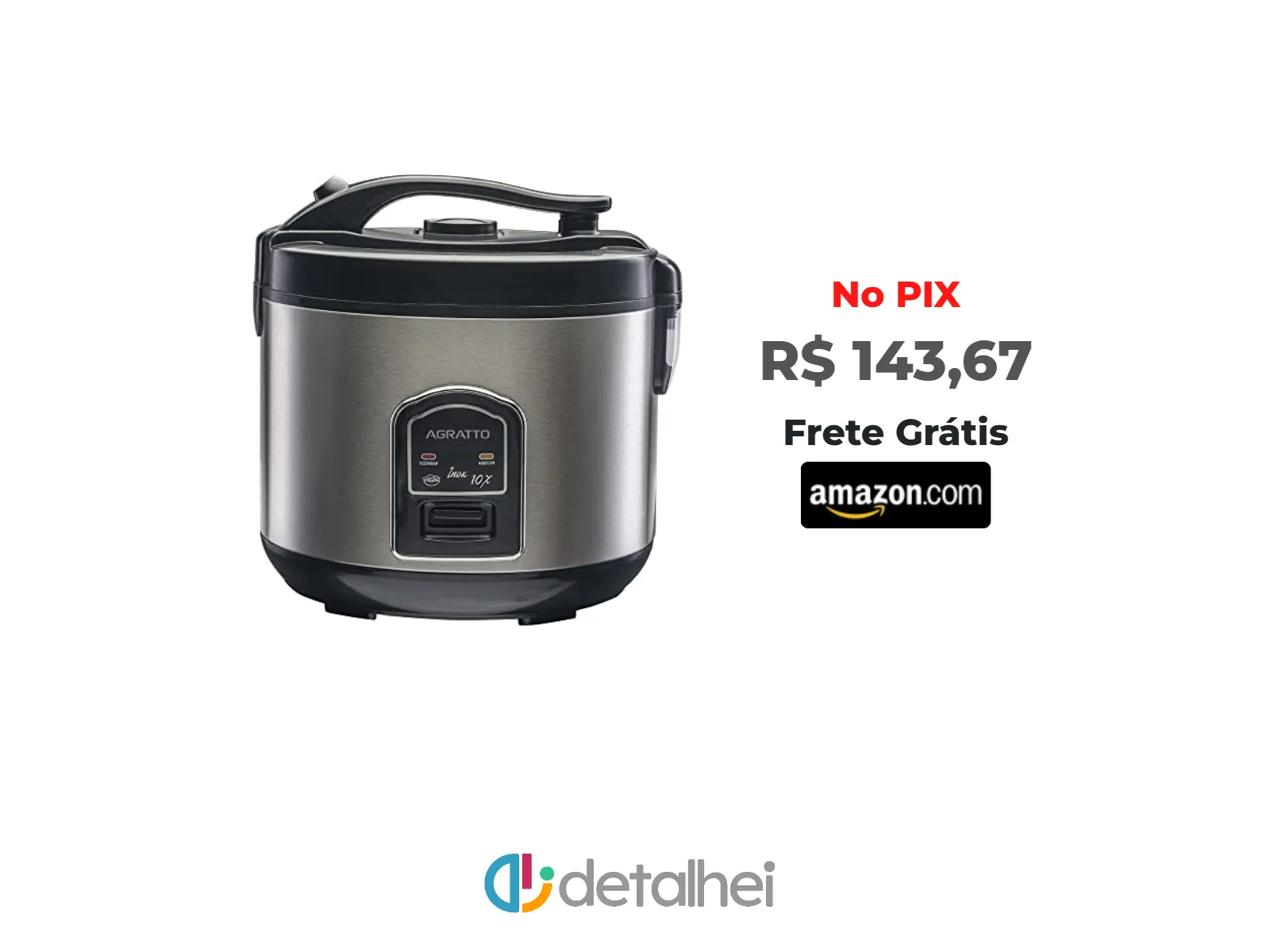 Foto do produto ❗PANELA ELETRICA ARROZ INOX E VISOR VIDRO PAI10X 127V AGRATTO, Agratto, 5957, Inox<br/>#Amazon: <a href="https://harpy.me/zyMH2kPwlZCm" target="_blank" rel="nofollow">https://harpy.me/zyMH2kPwlZCm</a>