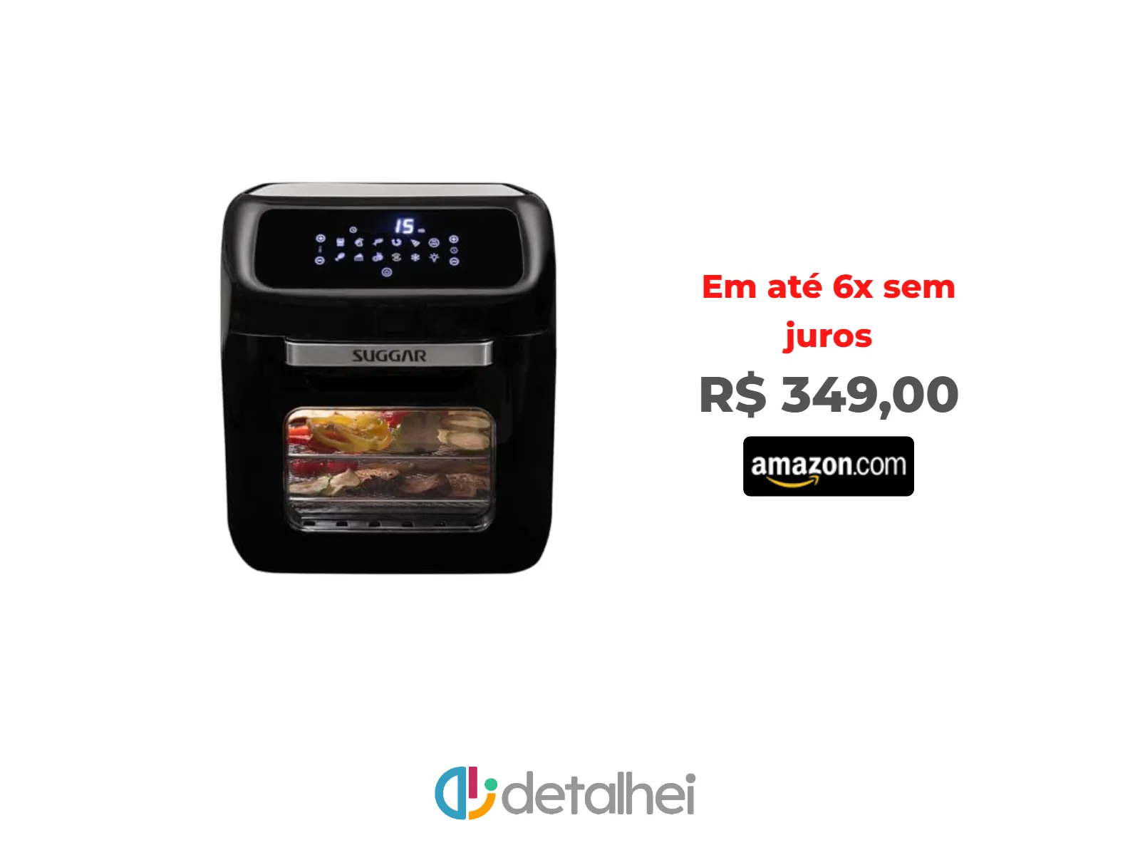 Foto do produto ❗SUGGAR FRITADEIRA AIR FRYER OVEN 12 LITROS 110V FT1201PT<br/>#Amazon: <a href="https://harpy.me/2V-H5U2rOVuW" target="_blank" rel="nofollow">https://harpy.me/2V-H5U2rOVuW</a>