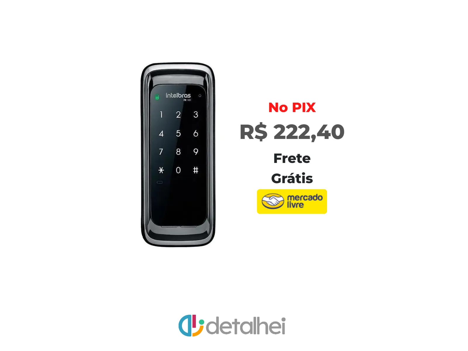 Foto do produto ❗Fechadura Digital Intelbras Fr101 Preto<br/>#Mercado Livre: <a href="https://harpy.me/U6Pri-hupqsj" target="_blank" rel="nofollow">https://harpy.me/U6Pri-hupqsj</a>