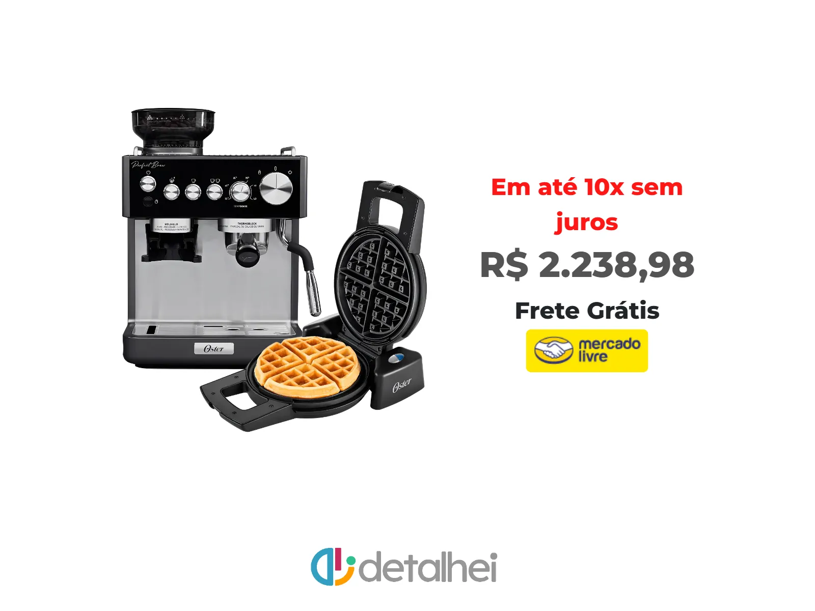 Foto do produto ❗Kit Cafeteira Espresso Nova Perfect Brew E Máquina De Waflle<br/>#Mercado Livre: <a href="https://harpy.me/QfP6OOOolDZk" target="_blank" rel="nofollow">https://harpy.me/QfP6OOOolDZk</a>