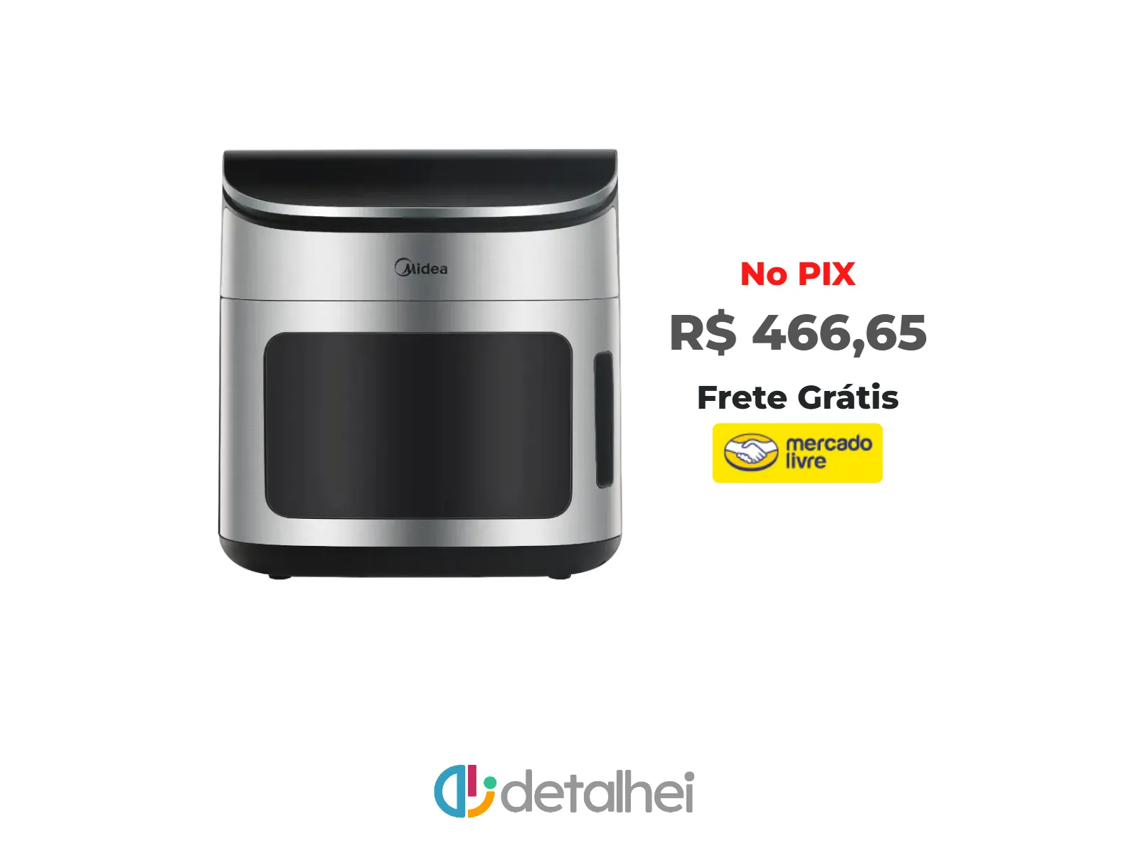 Foto do produto ❗Fritadeira Air Fryer Oven 12l Digital Midea 127v<br/>#Mercado Livre: <a href="https://harpy.me/21DpPhxMz1Dw" target="_blank" rel="nofollow">https://harpy.me/21DpPhxMz1Dw</a>