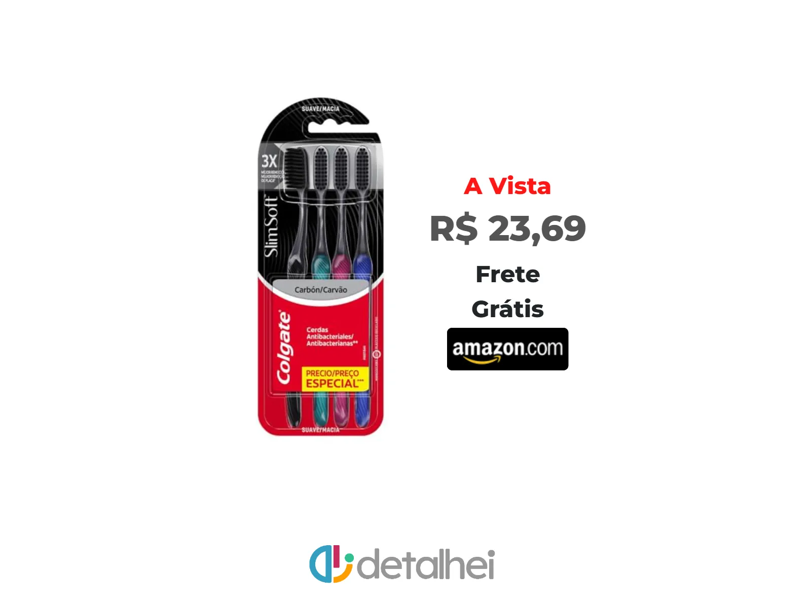 Foto do produto ❗Colgate Escova De Dente Slim Soft 4 Unidades<br/>#Amazon: <a href="https://harpy.me/YhAfmpzHwjFh" target="_blank" rel="nofollow">https://harpy.me/YhAfmpzHwjFh</a>