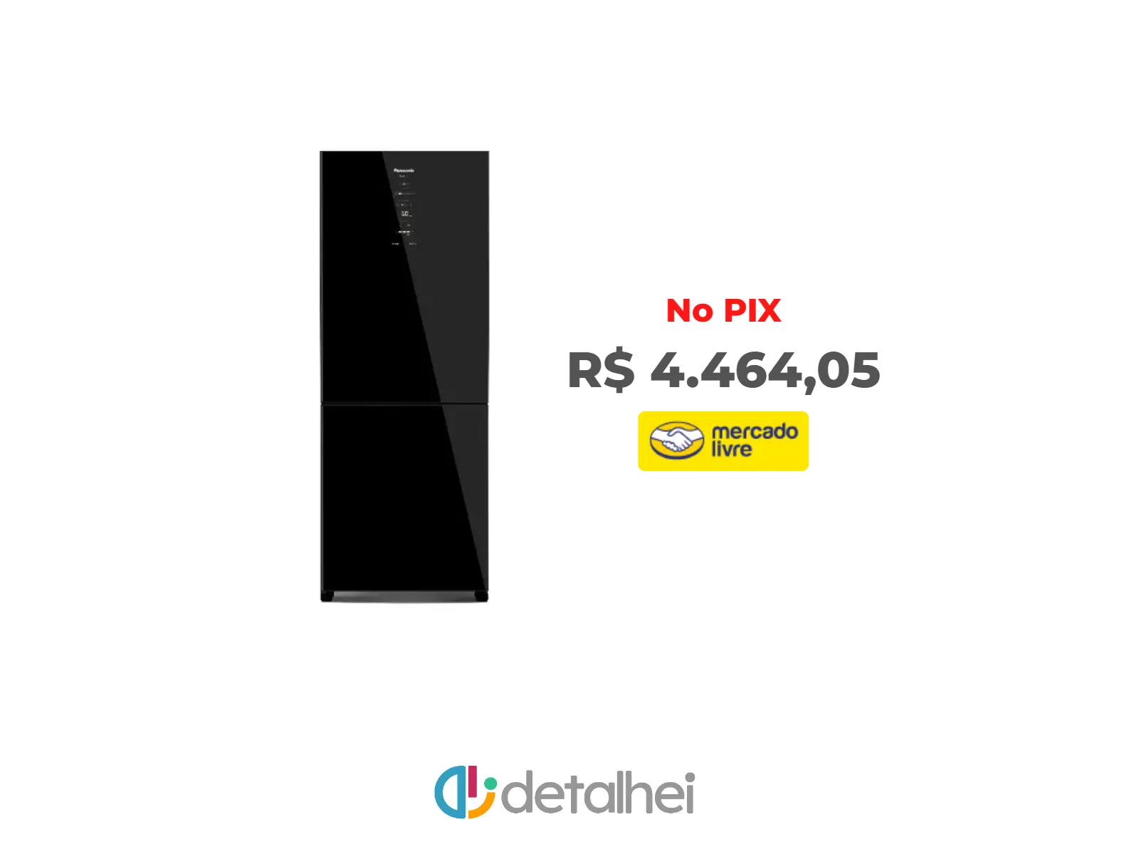Foto do produto ❗Refrigerador Bottom Freezer Panasonic Inverter de 02 Portas Frost Free com 467 Litros Black Glass - NR-BB65GV7B<br/>#Mercado Livre: <a href="https://harpy.me/LPLqOl1kL10Q" target="_blank" rel="nofollow">https://harpy.me/LPLqOl1kL10Q</a>