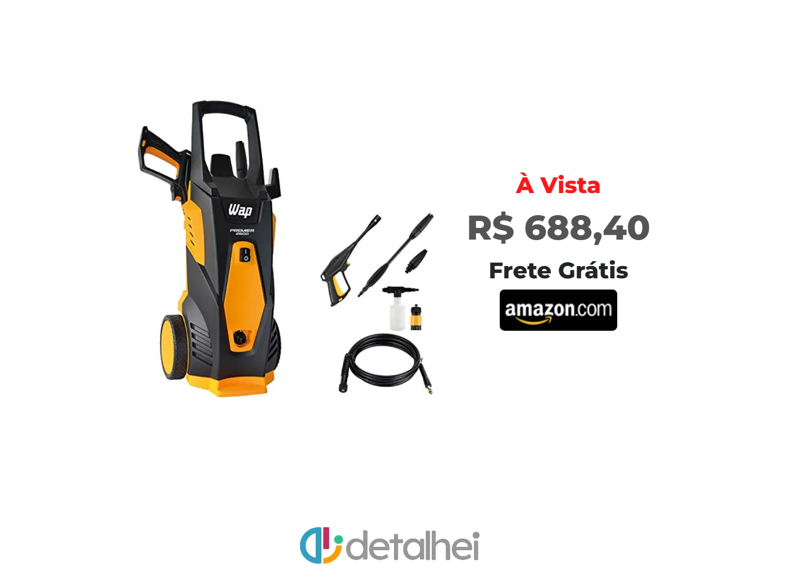 Foto do produto ❗WAP Lavadora de Alta Pressão PREMIER 2600, 360L/h, com Bico Turbo, Jato em Leque e Concentrado, 2000psi 1800W 127V<br/>#Amazon: <a href="https://harpy.me/yBrzXWNd2F5D" target="_blank" rel="nofollow">https://harpy.me/yBrzXWNd2F5D</a>