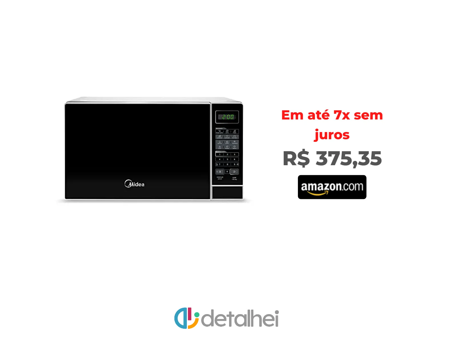 Foto do produto ❗Micro-ondas Midea MRAS21 700w 20 Litros Branco com Porta Preta 127v<br/>#Amazon: <a href="https://harpy.me/HRtluj2d099b" target="_blank" rel="nofollow">https://harpy.me/HRtluj2d099b</a>