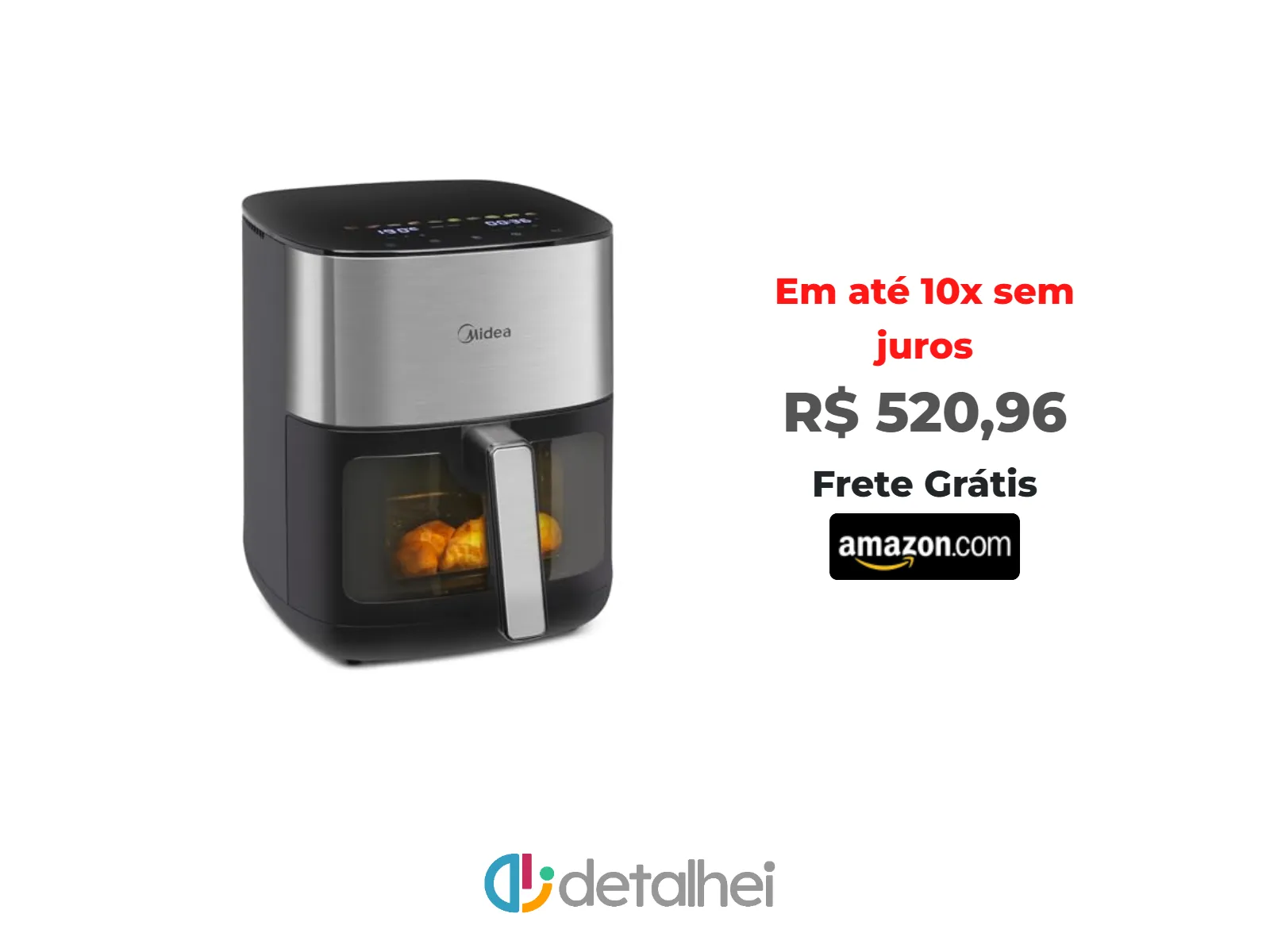 Foto do produto ❗Midea Fritadeira 6L Smart Chef Pro 127V<br/>#Amazon: <a href="https://harpy.me/yLh_-brPUZyI" target="_blank" rel="nofollow">https://harpy.me/yLh_-brPUZyI</a>