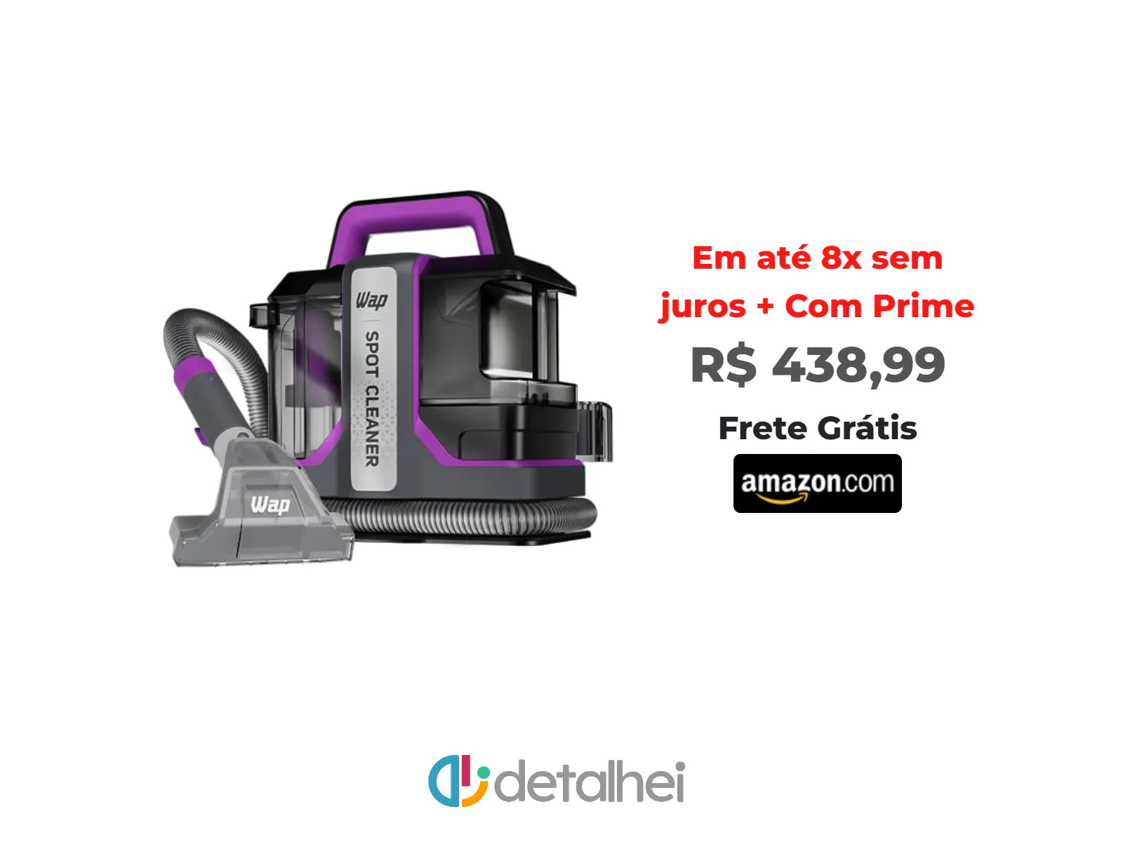 Foto do produto ❗Oferta Prime Day - WAP Extratora Portátil Spot Cleaner W3, 3 em 1, Borrifa, Esfrega e Extrai, com Sistema de Autolimpeza, 1450W 127V<br/>#Amazon: <a href="https://harpy.me/JAIDug3-L3pH" target="_blank" rel="nofollow">https://harpy.me/JAIDug3-L3pH</a>