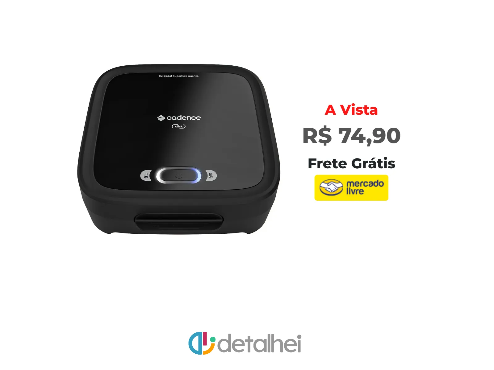 Foto do produto ❗Grill Sanduicheira Cadence Click SAN400 - 127V<br/>#Mercado Livre: <a href="https://harpy.me/wDkY8LoItB92" target="_blank" rel="nofollow">https://harpy.me/wDkY8LoItB92</a>