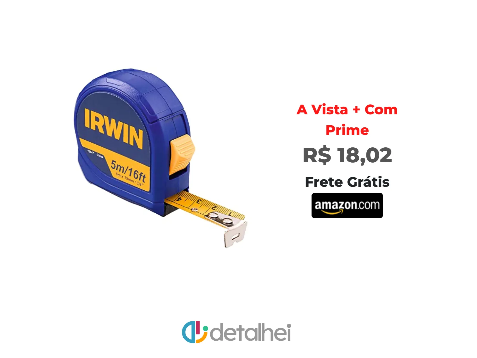 Foto do produto ❗Oferta Prime Day - Irwin Trena Manual Standard 5m, Ferramenta Essencial para Tirar Medidas com Precisão, Modelo IW13947<br/>#Amazon: <a href="https://harpy.me/gMRUUZZdvCW2" target="_blank" rel="nofollow">https://harpy.me/gMRUUZZdvCW2</a>
