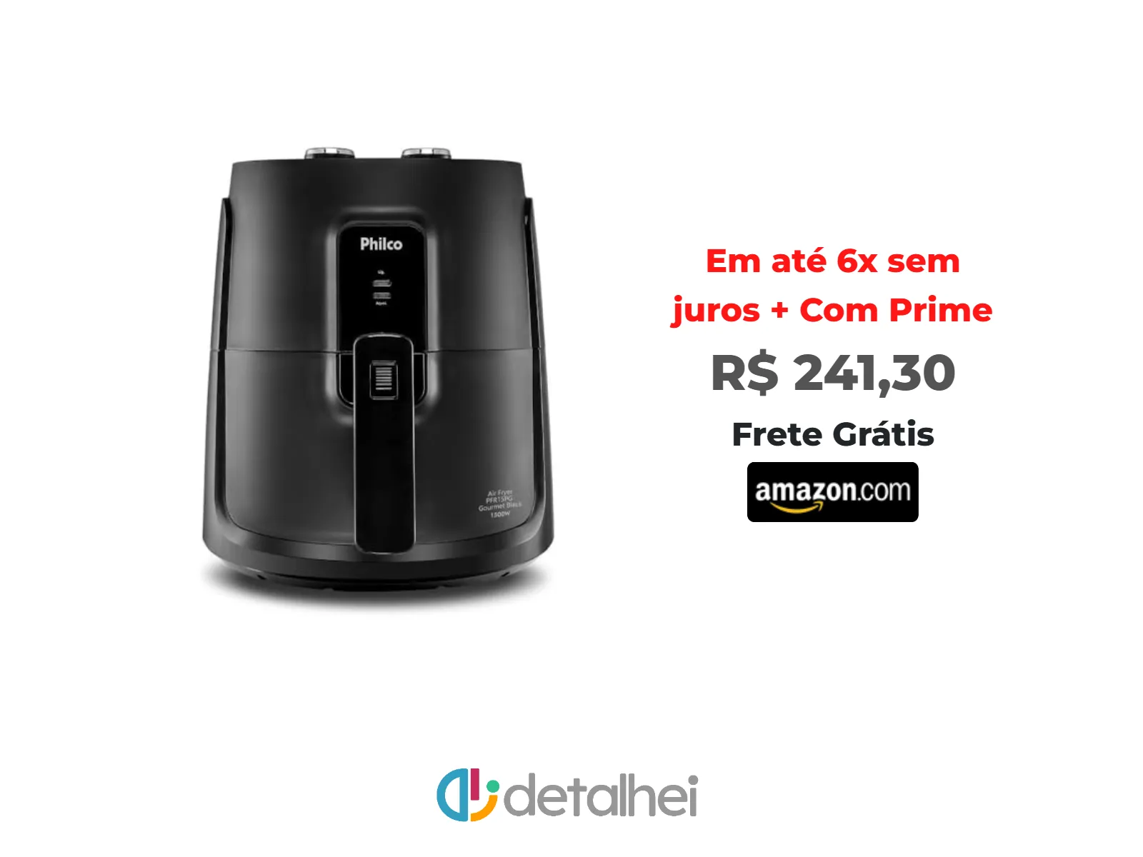 Foto do produto ❗Oferta Prime Day - Fritadeira Elétrica sem óleo/Air Fryer Philco PFR15PG Preto 4,3L com Timer<br/>#Amazon: <a href="https://harpy.me/w3AR2tlE5YuI" target="_blank" rel="nofollow">https://harpy.me/w3AR2tlE5YuI</a>