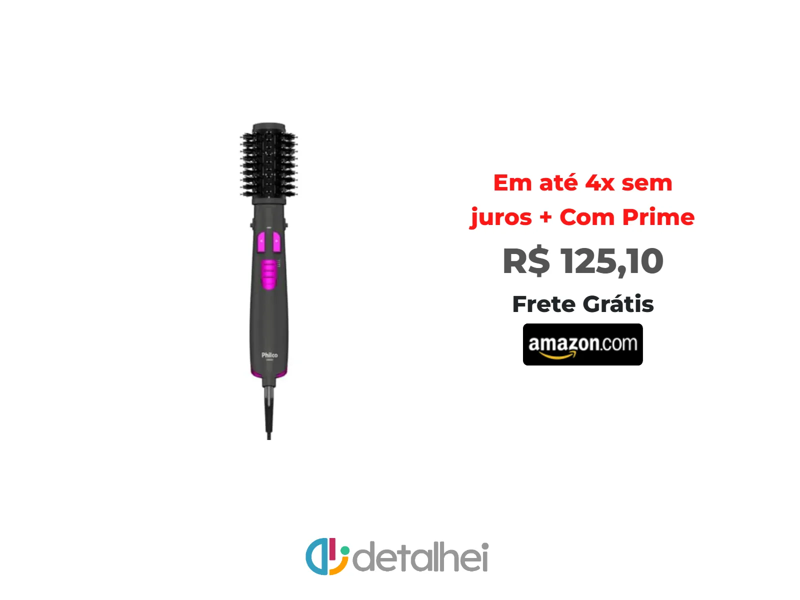 Foto do produto ❗Oferta Prime Day - Escova Rotativa Philco Bivolt 1300W Opção Secador PER02<br/>#Amazon: <a href="https://harpy.me/YZu-mr9O73x_" target="_blank" rel="nofollow">https://harpy.me/YZu-mr9O73x_</a>