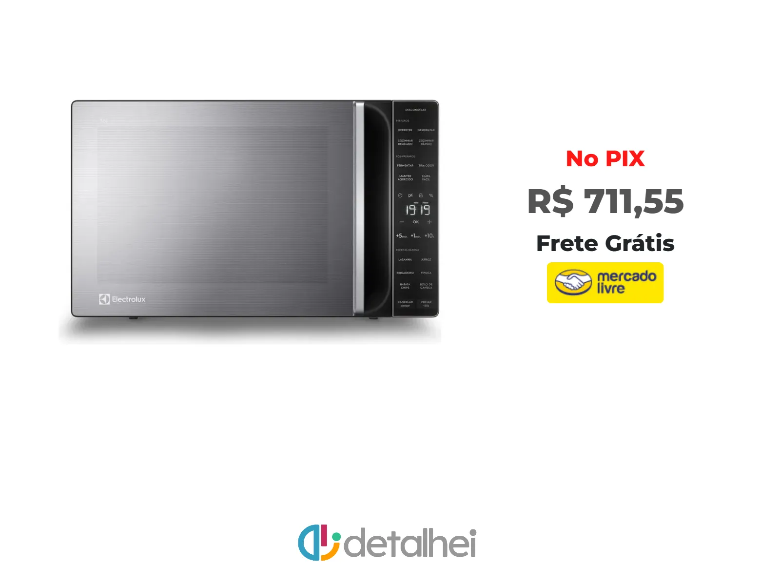 Foto do produto ❗Micro-ondas Electrolux 36L cor Inox Efficient com Descongelamento Assistido ME36S<br/>#Mercado Livre: <a href="https://harpy.me/moeGFU9EUfxH" target="_blank" rel="nofollow">https://harpy.me/moeGFU9EUfxH</a>
