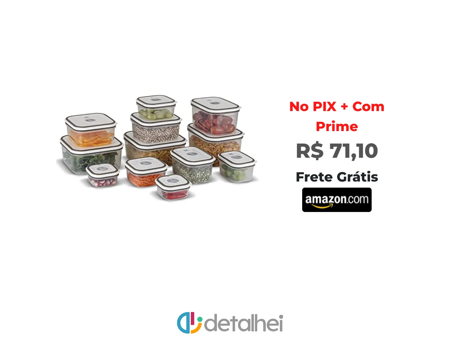 Foto do produto ❗Oferta Prime Day - Electrolux Kit 12 Potes Herméticos de Plástico Retangulares, Multiuso, Vedação Silicone, BPA Free, Porta Mantimentos<br/>#Amazon: <a href="https://harpy.me/6wcUrJ3PiQDJ" target="_blank" rel="nofollow">https://harpy.me/6wcUrJ3PiQDJ</a>