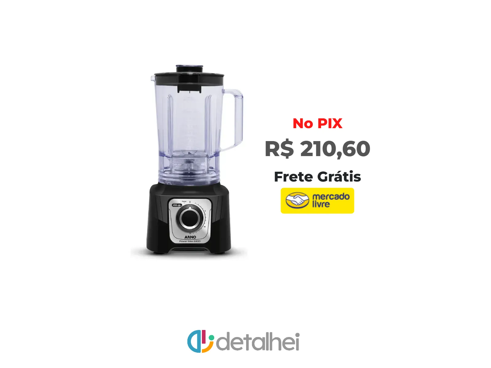 Foto do produto ❗Liquidificador Arno Power Max 1000 de 3.1 L e 2200 W 127V<br/>#Mercado Livre: <a href="https://harpy.me/pyyz4FIWOMU7" target="_blank" rel="nofollow">https://harpy.me/pyyz4FIWOMU7</a>