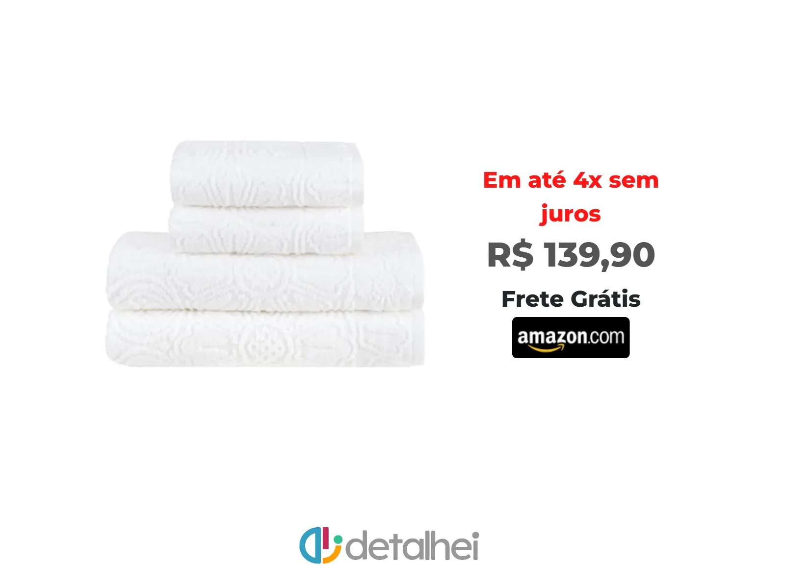 Foto do produto ❗Buddemeyer Jogo de Toalhas Florentina Extra Soft Banho 4 peças - Branco<br/>#Amazon: <a href="https://harpy.me/tMnrrnCL0dC-" target="_blank" rel="nofollow">https://harpy.me/tMnrrnCL0dC-</a>