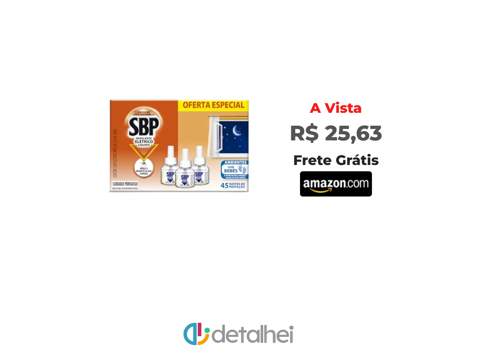 Foto do produto ❗Repelente Líquido Elétrico SBP Refil - Caixa c/ 3 Unidades 32,9ml cada<br/>#Amazon: <a href="https://harpy.me/BCjhqutAcT75" target="_blank" rel="nofollow">https://harpy.me/BCjhqutAcT75</a>